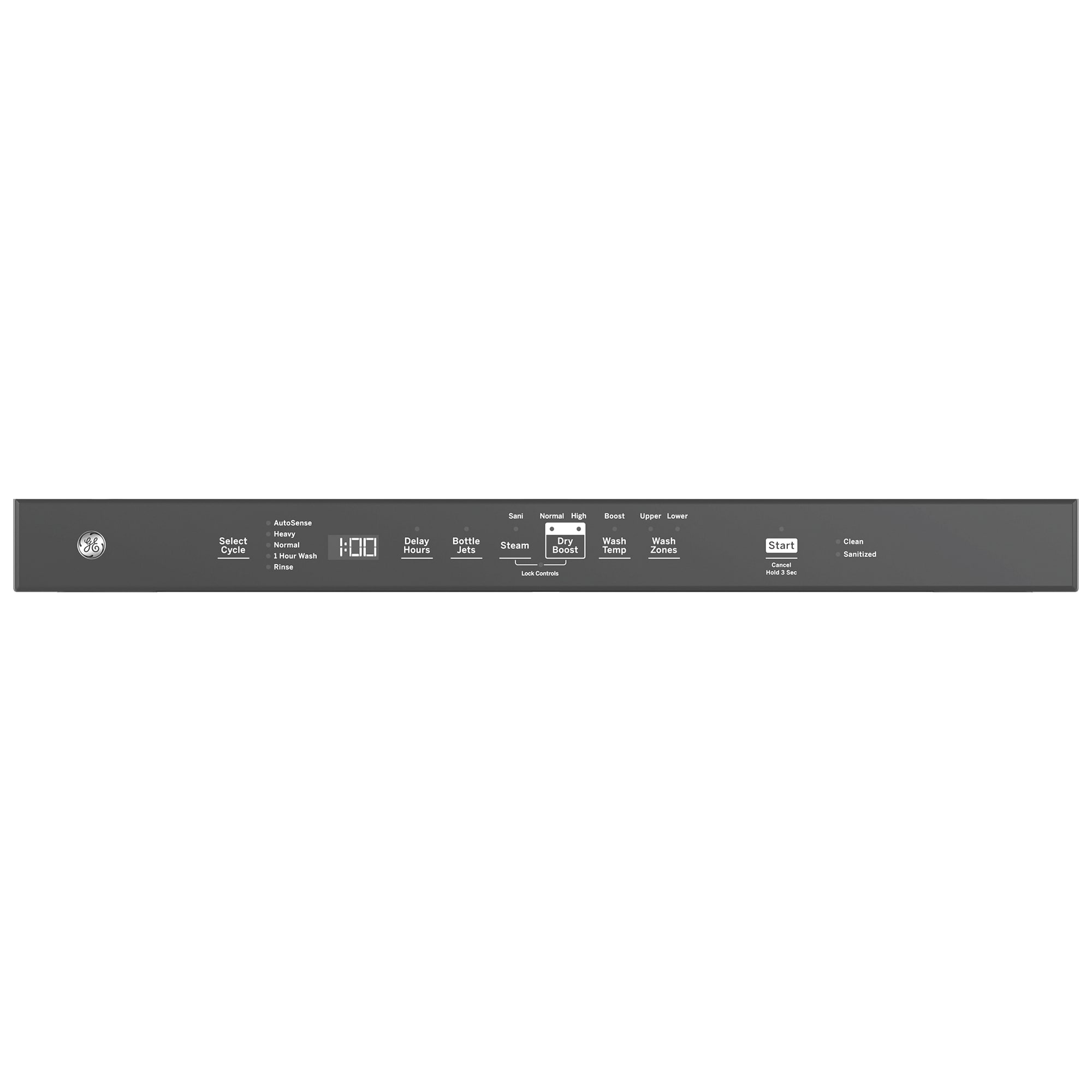 GE 24 in. Top Control Flush-Mount Dishwasher with 45 dBa Sound Level, 3rd-Rack & Dry Boost - Fingerprint Resistant Stainless, Fingerprint Resistant Stainless, hires