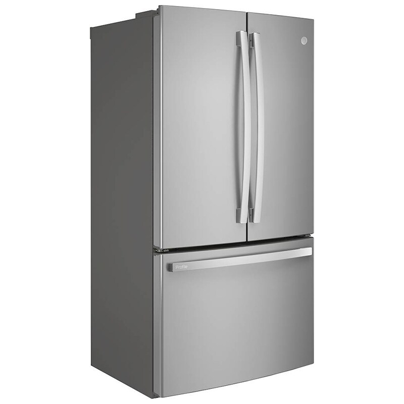 GE Profile 36 in. 23.1 cu. ft. Counter Depth French Door Refrigerator with Internal Water Dispenser - Fingerprint Resistant Stainless, Fingerprint Resistant Stainless, hires