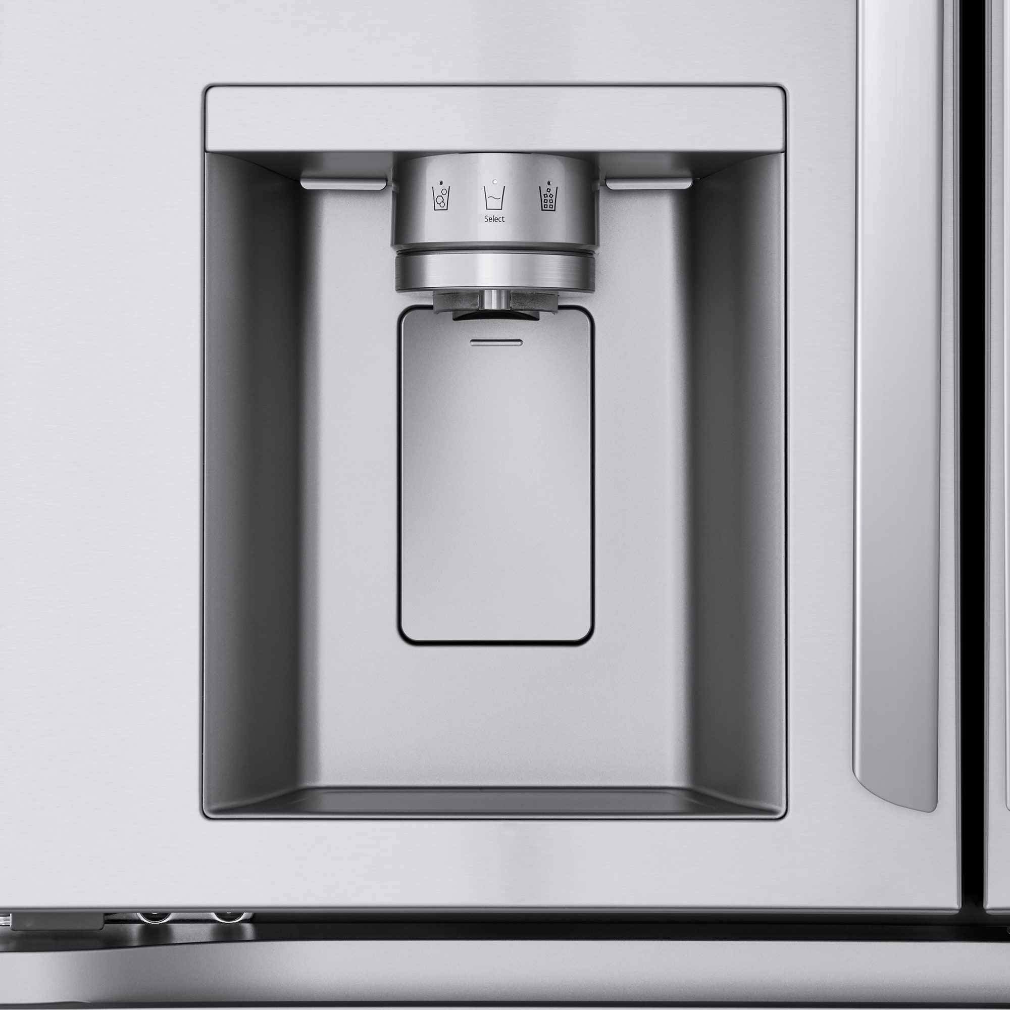 LG 36 in. 24.5 cu. ft. Smart Counter Depth 4-Door French Door Refrigerator with Ice & Water Dispenser - PrintProof Stainless Steel, , hires