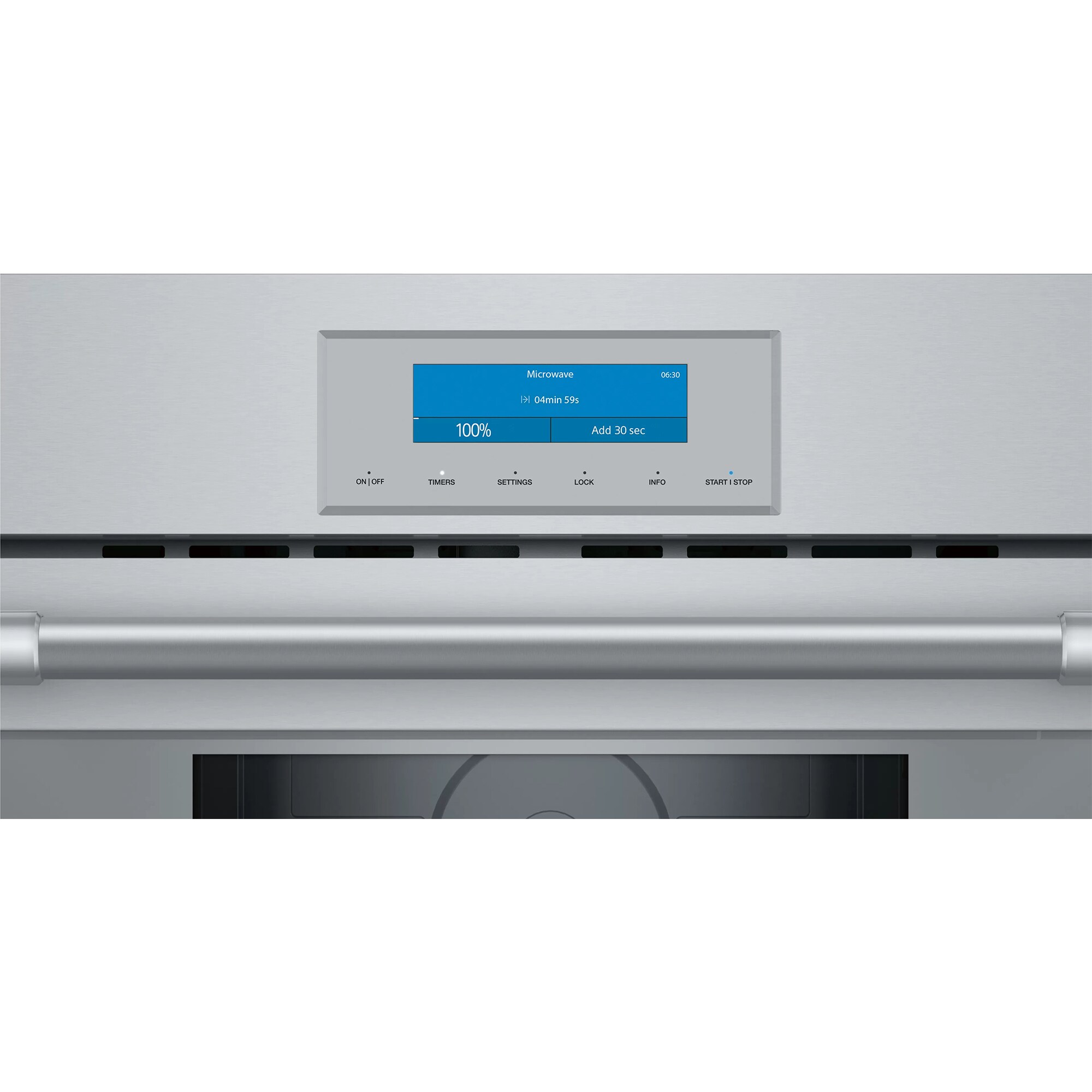 Thermador Professional Series 30 in. 1.6 cu. ft. 950W Built-In Microwave with Sensor Cooking - Stainless Steel, , hires