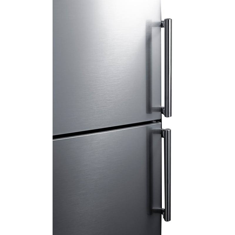 Summit Thin Line Series 24 in. 10.8 cu. ft. Counter Depth Left-Hinged Bottom Freezer Refrigerator - Stainless Steel Look, , hires