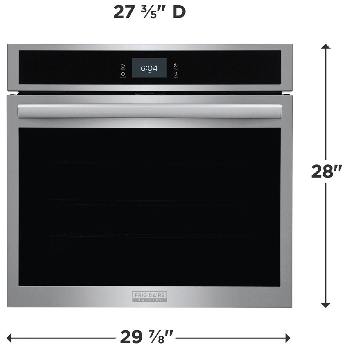 Frigidaire Gallery 30 in. 5.3 cu. ft. Smart Steam Electric Single Wall Oven with True European Convection - Stainless Steel, , hires