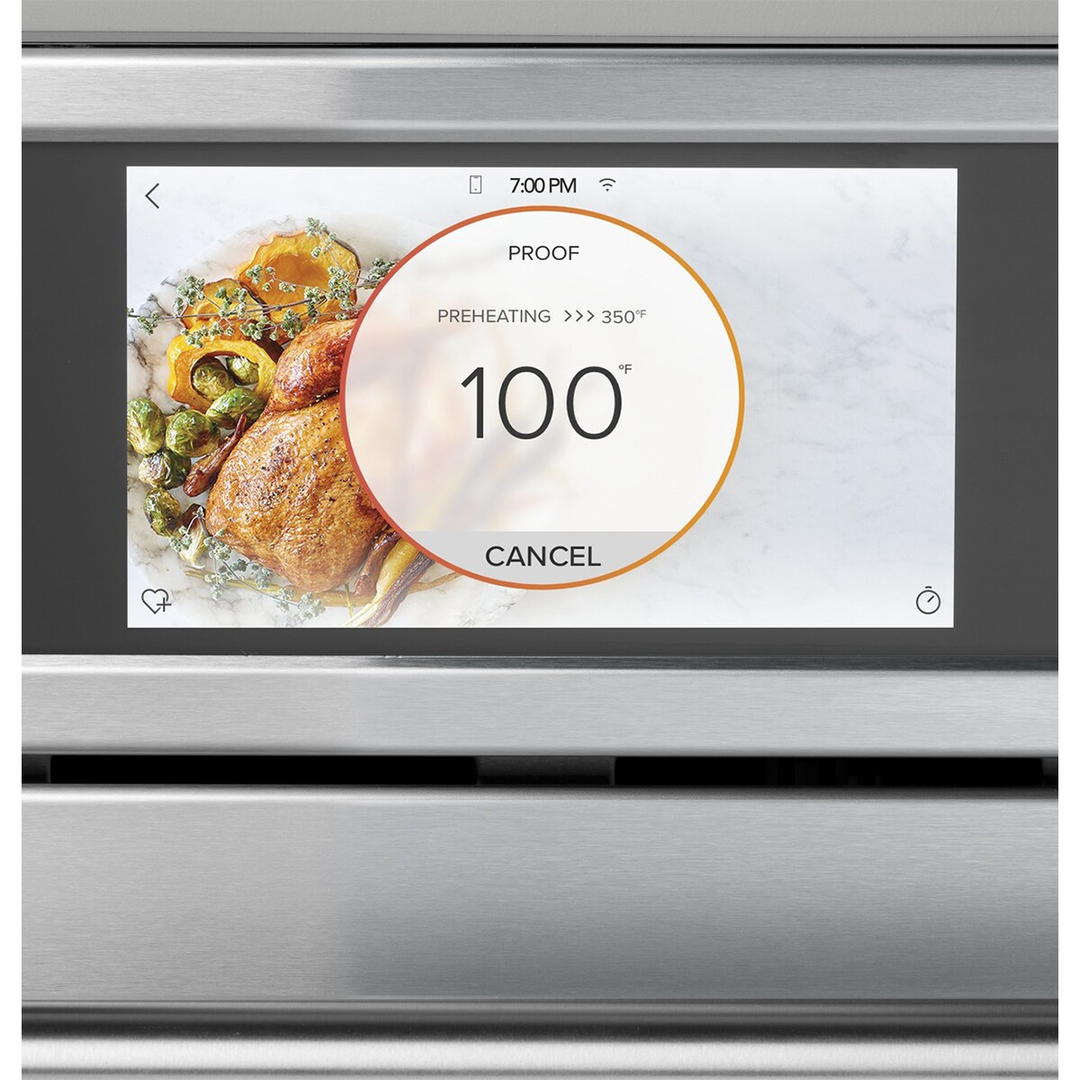 Cafe 30 in. 1.7 cu. ft. Smart Speed/ Steam Electric Single Wall Oven with True European Convection - Stainless Steel, Stainless Steel, hires