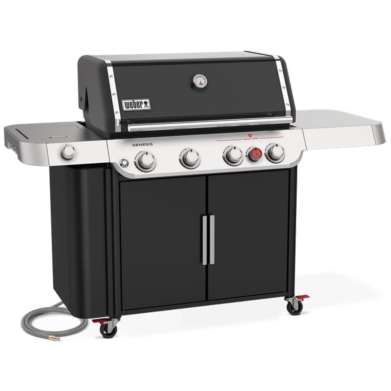 Weber Genesis E-435 4-Burner Natural Gas Grill with Side Burner & Sear Burner - Black, , hires