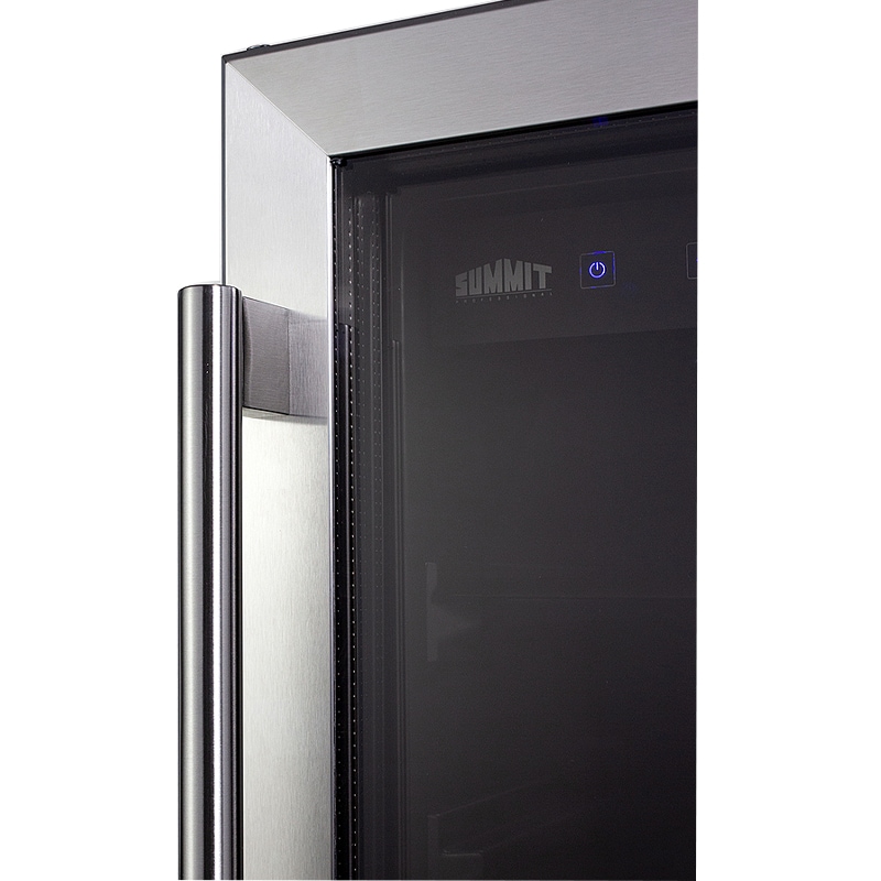 Summit 15 in. Built-In/Freestanding 2.3 cu. ft. Compact Beverage Center with Adjustable Shelves & Digital Control - Stainless Steel, , hires