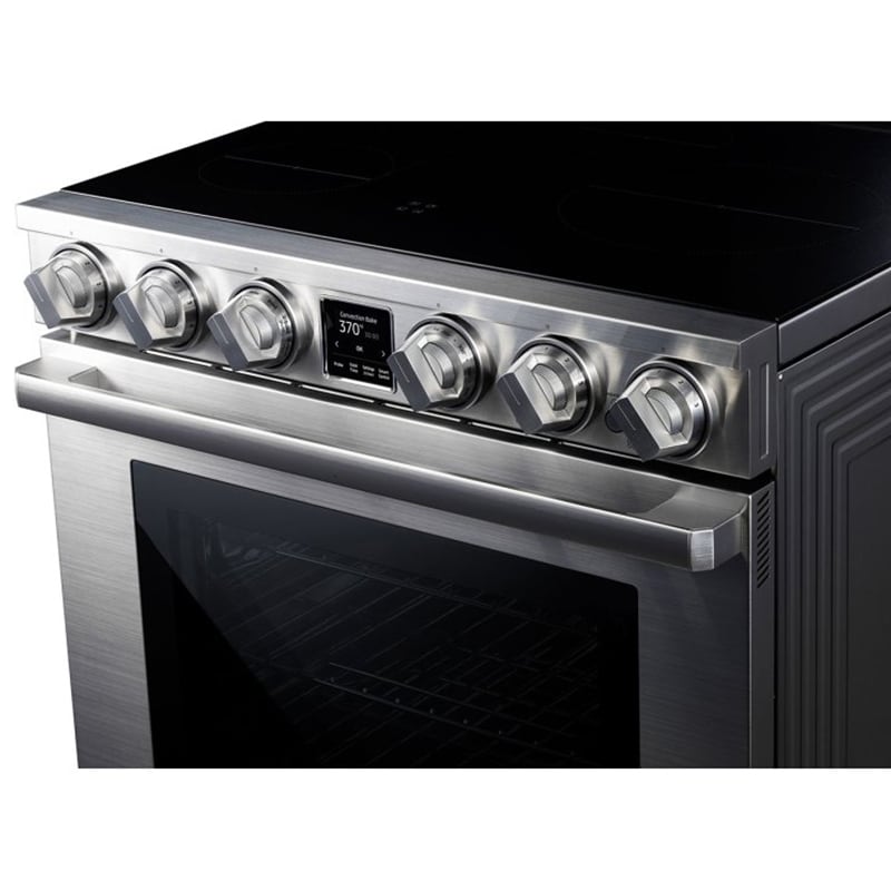 Dacor 30 in. 6.3 cu. ft. Smart Air Fry Dual Convection Electric Range with 3 Induction Burners Silver Stainless, , hires