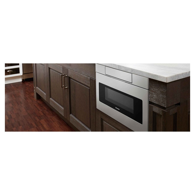 Sharp 30 in. 1.2 cu. ft. 950W Low Profile Drawer Microwave with Sensor Cooking - Stainless Steel, , hires