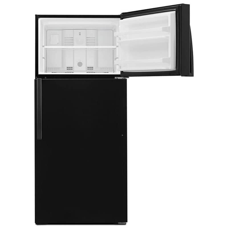 Whirlpool 28 in. 14.3 cu. ft. Top Freezer Refrigerator - Black, Black, hires