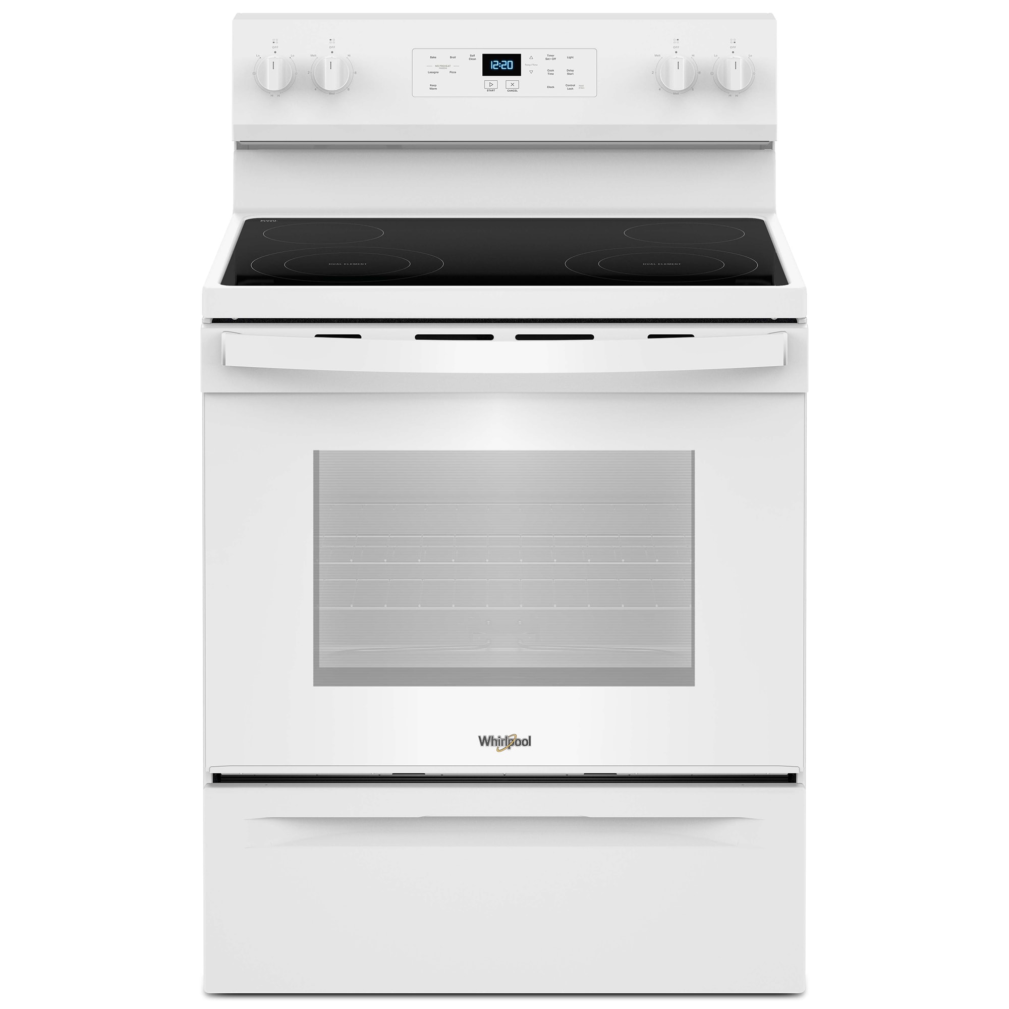 Whirlpool 30 in. 5.3 cu. ft. Electric Range with Radiant Burners - White, White, hires
