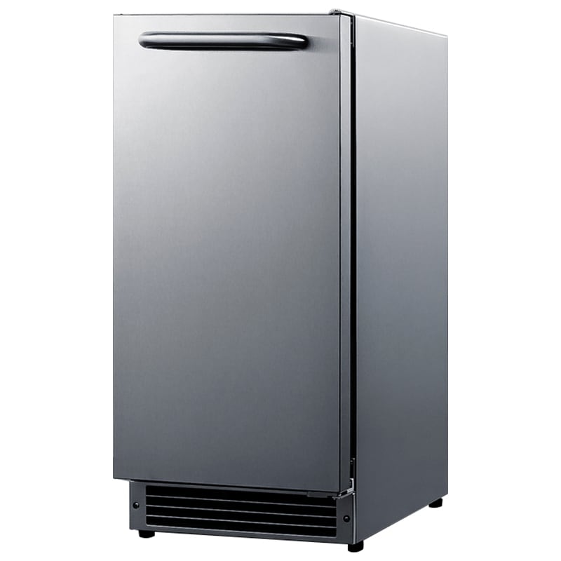 Summit 15 in. Built-In Undercounter Ice Maker with 22 lb. Ice Storage - Stainless Steel, , hires
