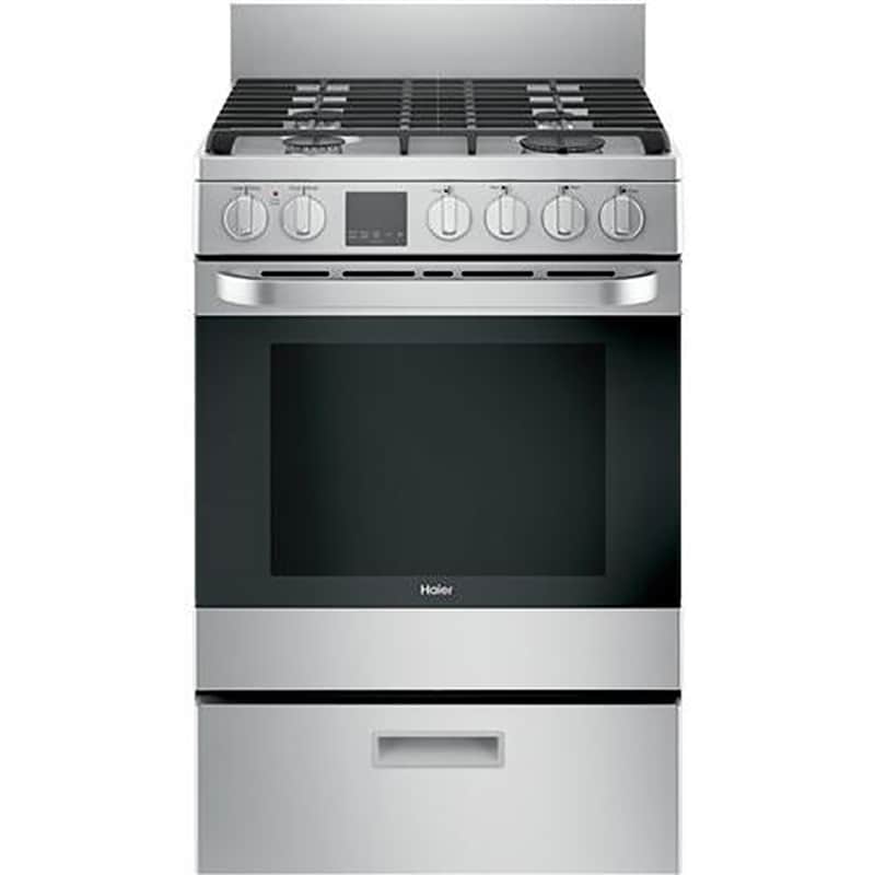 Haier 24 in. 2.9 cu. ft. Convection Oven Freestanding Gas Range with 4