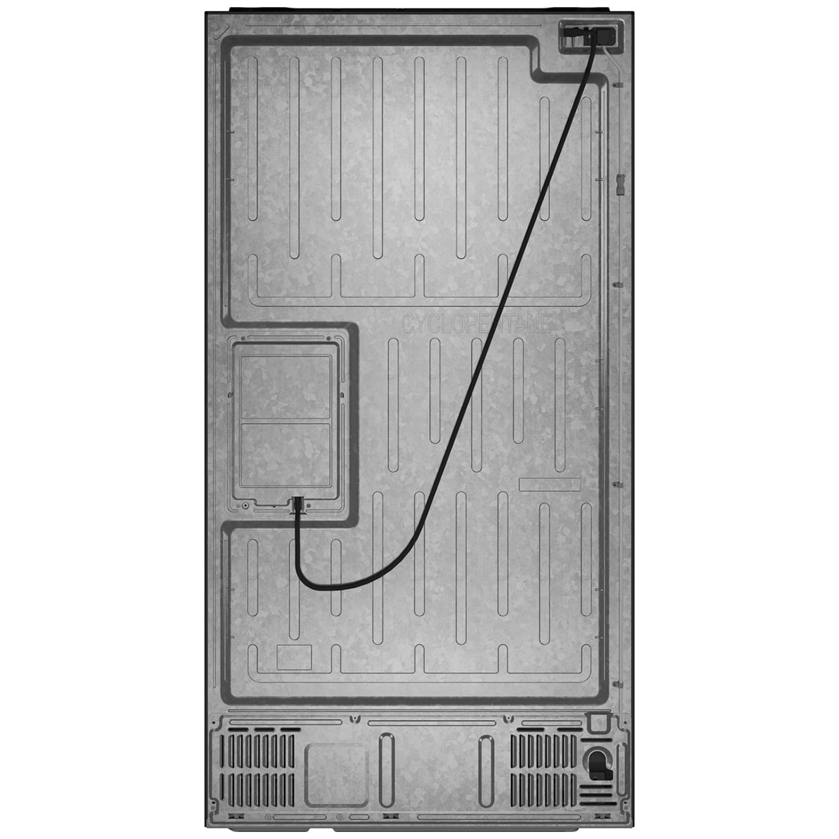 Cafe 36 in. 22.3 cu. ft. Smart Counter Depth 4-Door French Door Refrigerator with Ice & Water Dispenser - Platinum Glass, Platinum Glass, hires