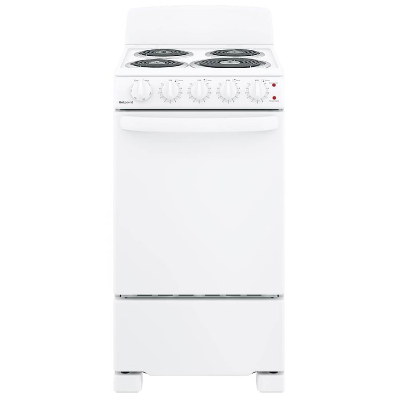 Hotpoint 20 in. 2.3 cu. ft. Electric Range with Coil Burners - White, , hires