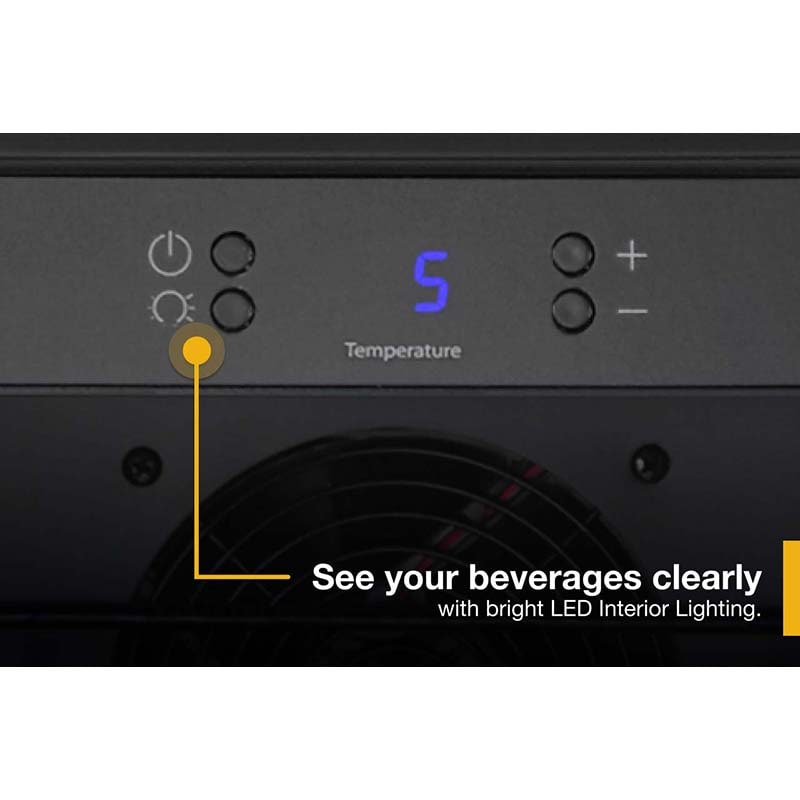 Whirlpool 15 in. Undercounter Wine Cooler with Wood Racks, Single Temperature Zone & 34 Bottle Capacity - Stainless Steel, , hires