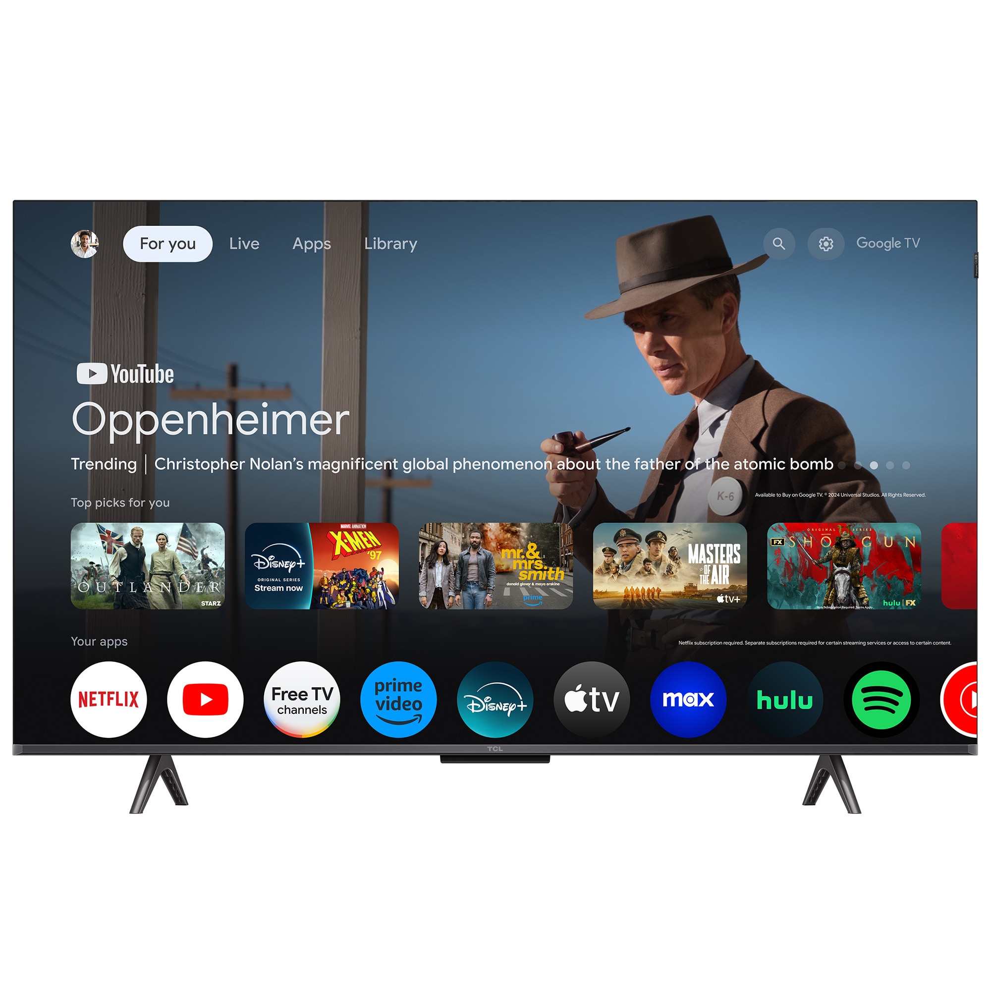 TCL - 43" Class Q-Series QLED 4K UHD Smart Google TV, , hires
