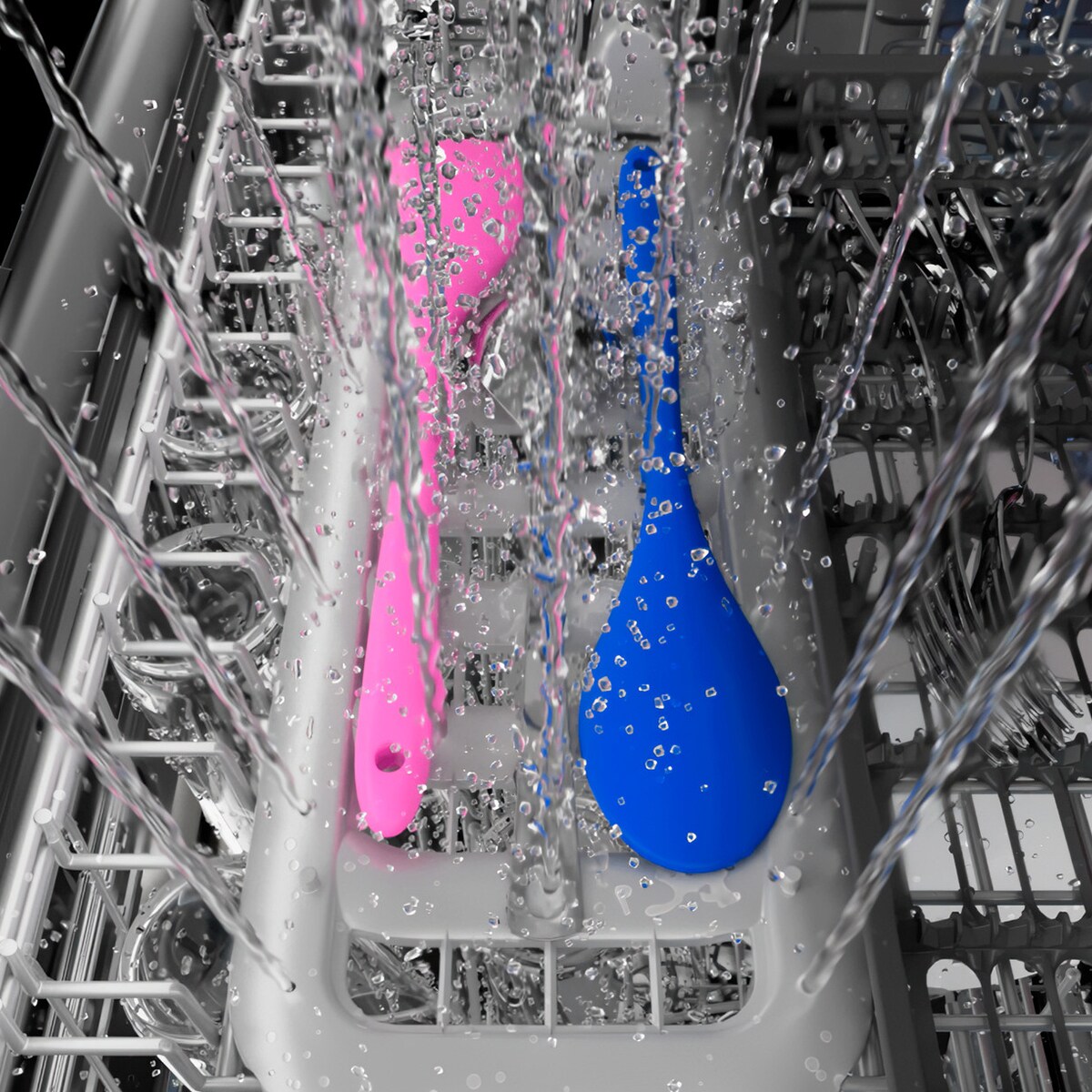 GE Profile 24 in. Top Control Flush-Mount Smart Dishwasher with 39 dBa Sound Level, 3rd-Rack & Twin Turbo Dry Boost - Fingerprint Resistant Stainless, , hires