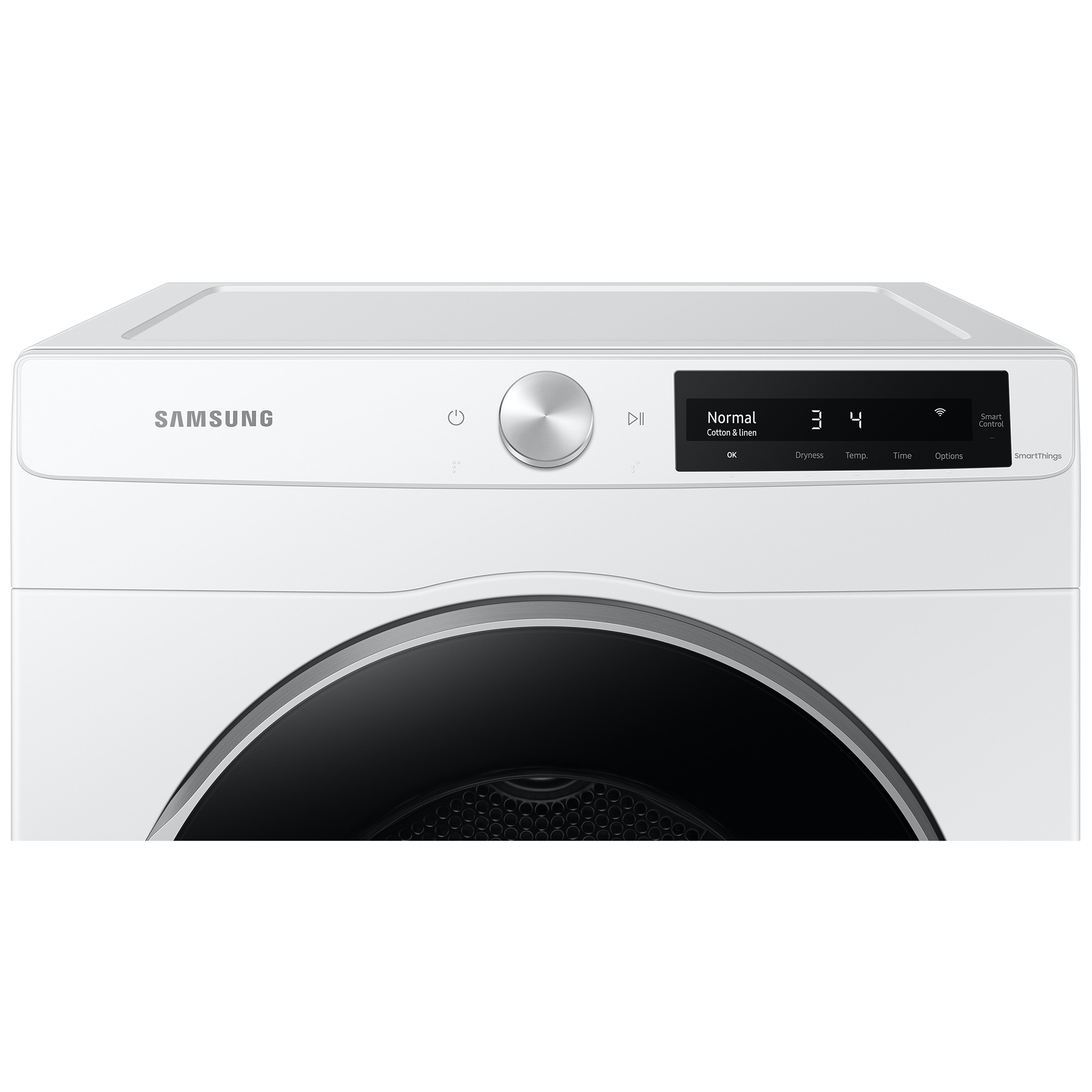 Samsung 24 in. 4.0 cu. ft. Electric Dryer with 15 Dryer Programs, 12 Dry Options, Sanitize Cycle, Wrinkle Care & Sensor Dry - White, , hires