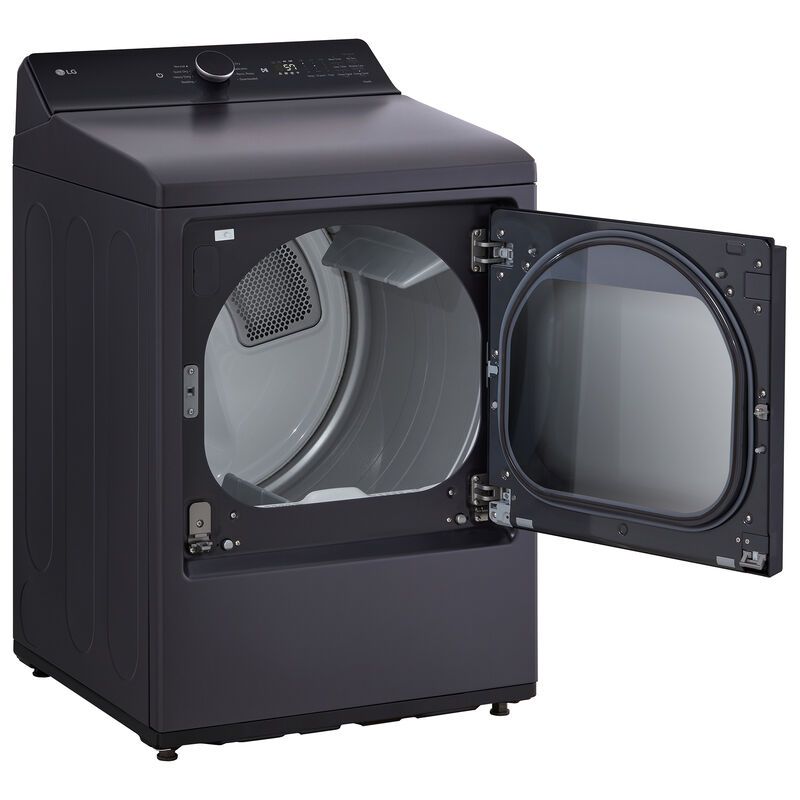 LG 27 in. 7.3 cu. ft. Smart Electric Dryer with EasyLoad Door & AI Sensor Dry - Matte Black, Matte Black, hires