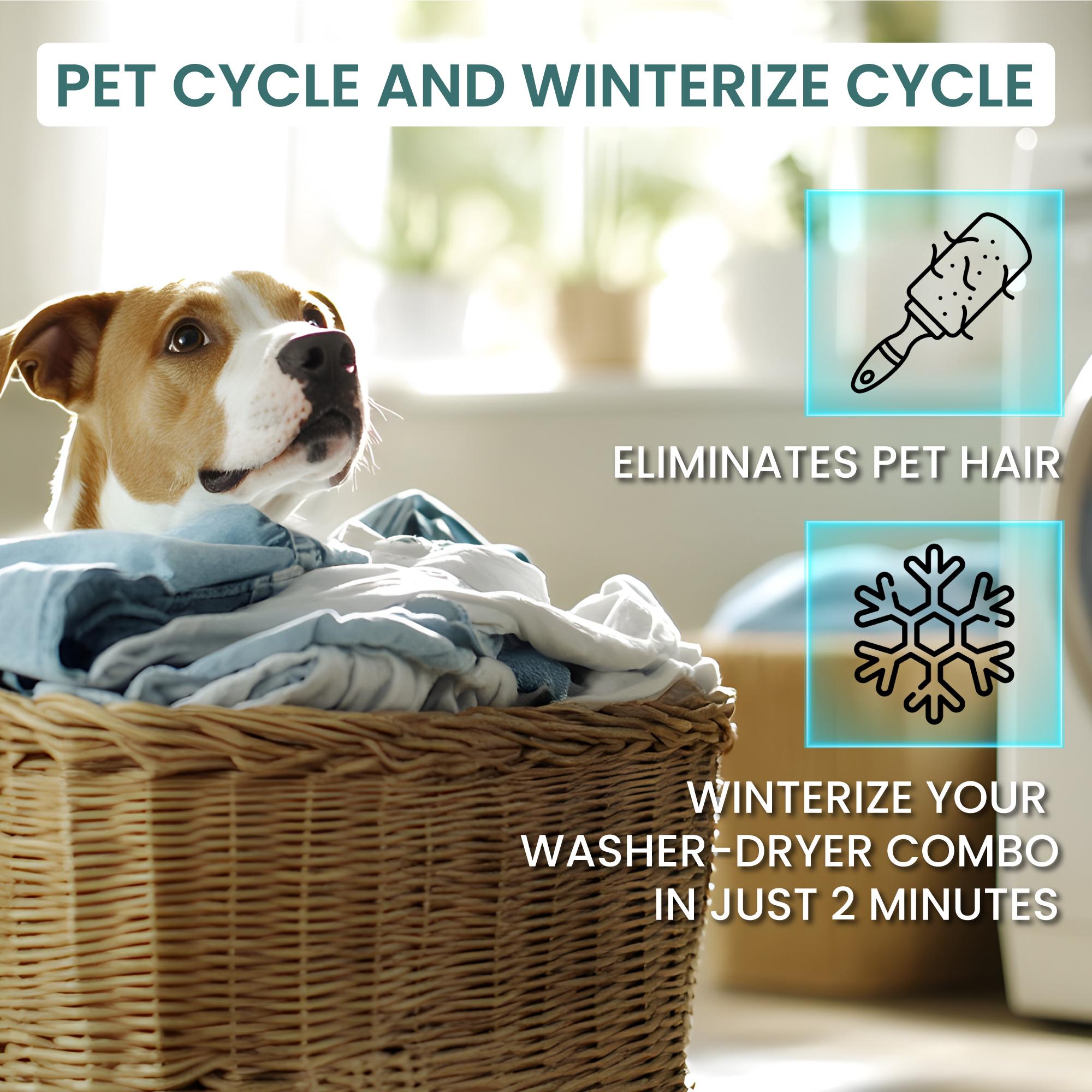 Equator 24 in. 1.6 cu. ft. Electric Front Load Vented/Ventless All-in-One Laundry Center with Pet Cycle, Sanitize Cycle & Sensor Dry - Black, Black, hires