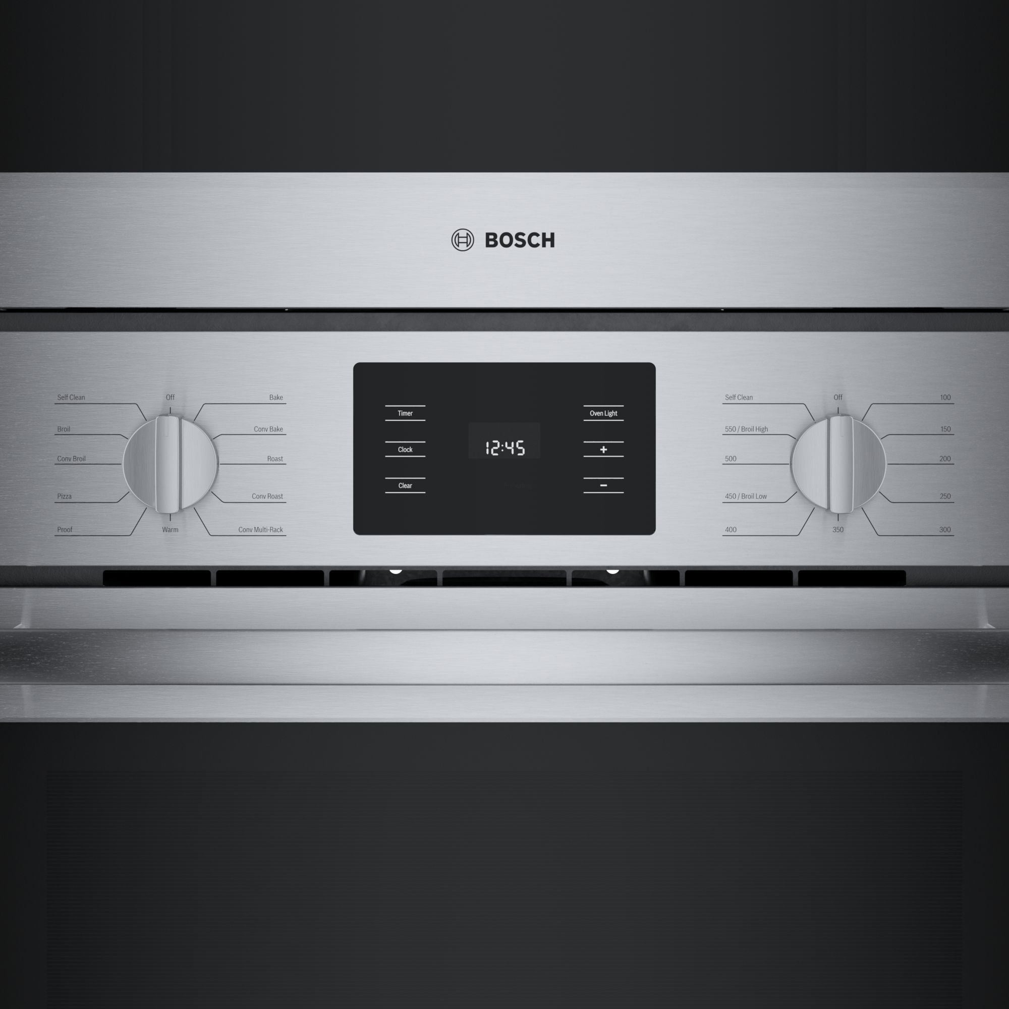 Bosch 500 Series 30 in. 6.2 cu. ft. Speed Electric Microwave/Wall Oven Combo with True European Convection - Stainless Steel, , hires
