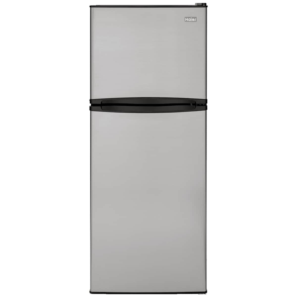 Haier 24 in. 9.8 cu. ft. Counter Depth Top Freezer Refrigerator - Stainless Steel, Stainless Steel, hires