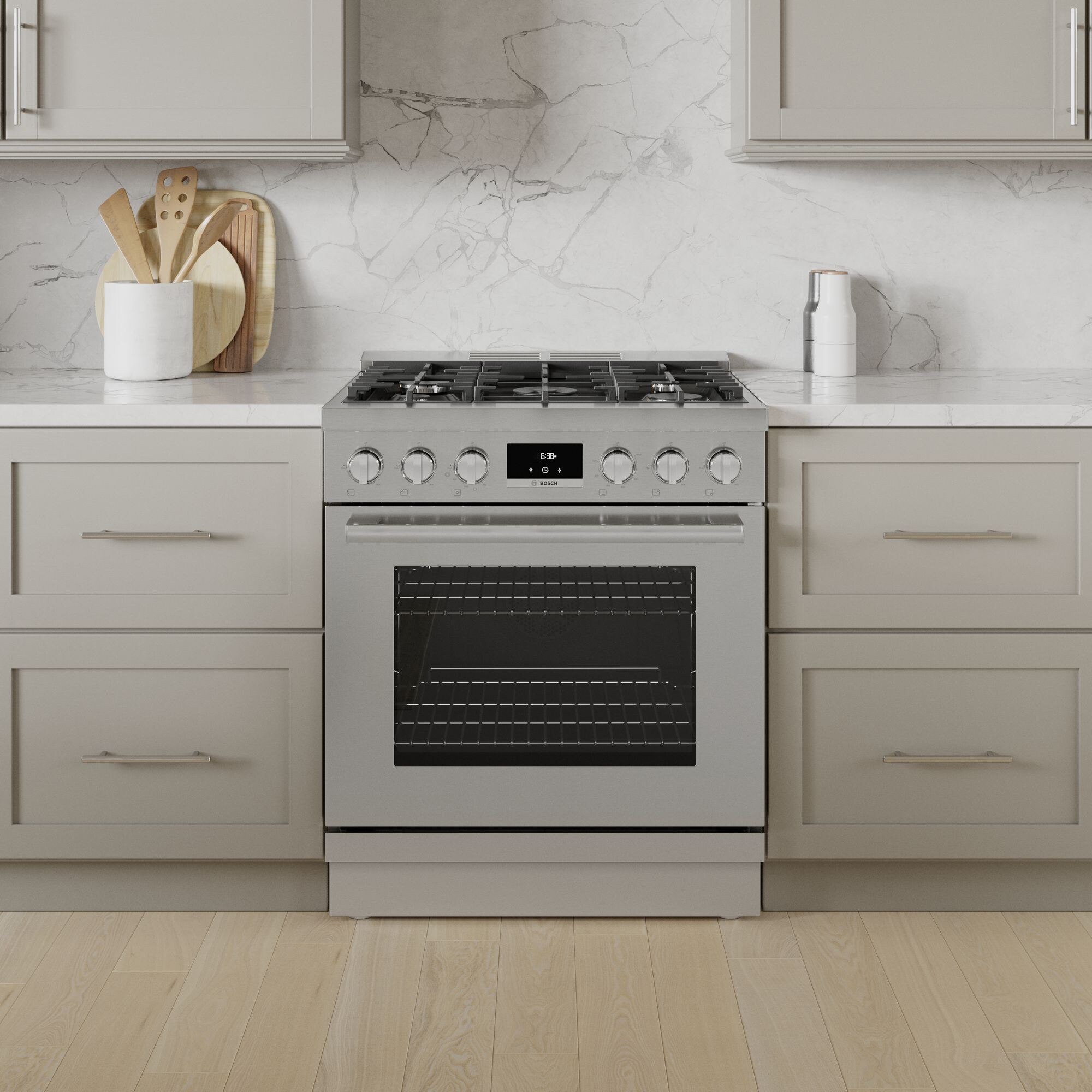 Bosch Toe Kick for 30 in. Industrial Style Ranges - Stainless Steel, , hires