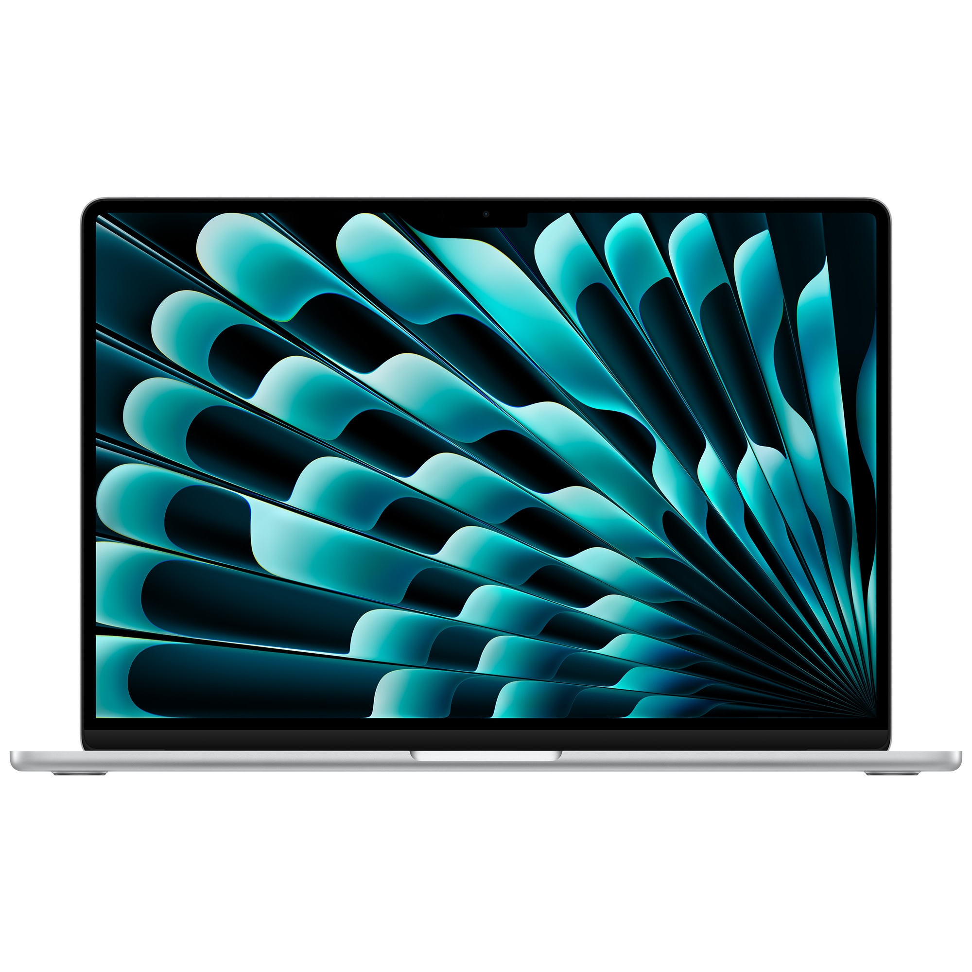 Apple MacBook Air (2025) 15 in. Notebook with Apple Intelligence, Apple M4 10-Core CPU, 10-Core GPU, 16 GB RAM, 256 GB SSD, up to 18 Hrs. of Battery Life & Mac OS - Silver, Silver, hires
