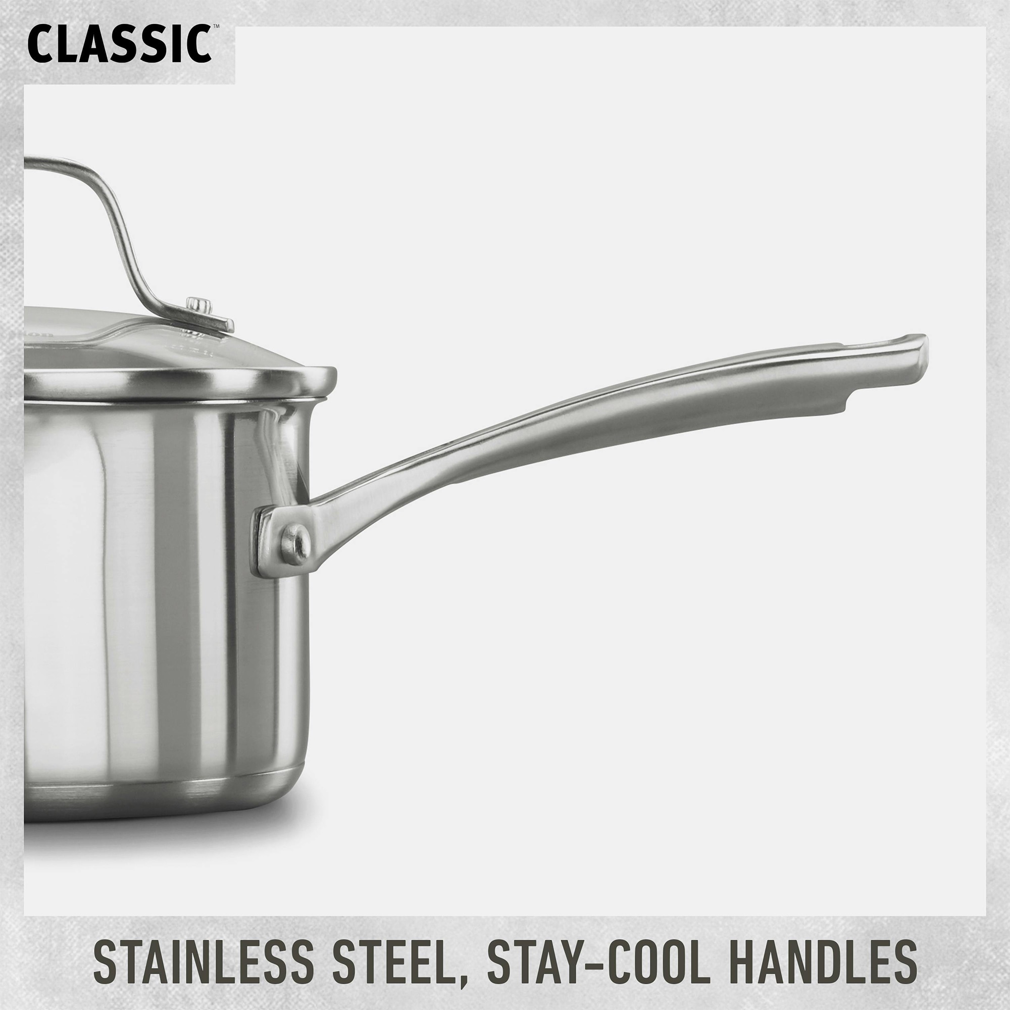 Calphalon Classic Stainless Steel 10-Piece Cookware Set - Stainless Steel, , hires