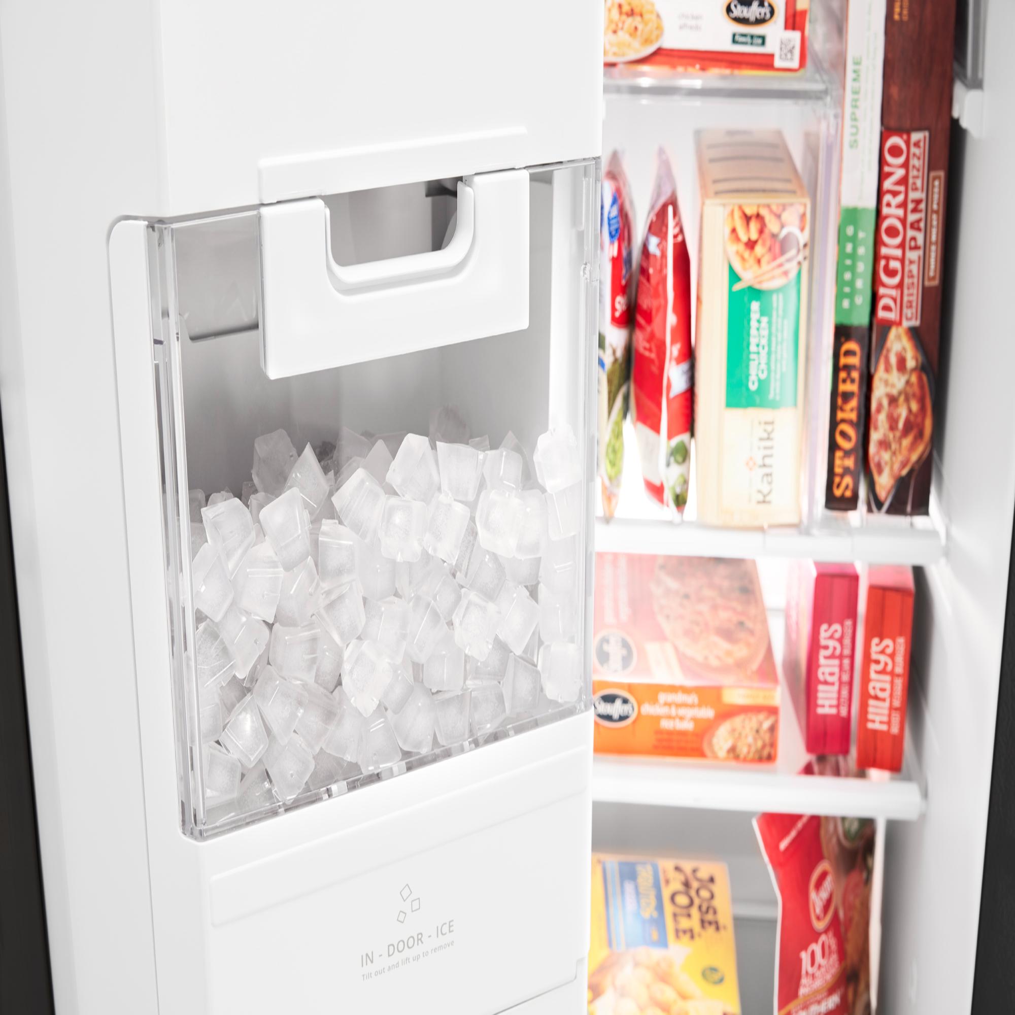 Maytag 36 in. 24.5 cu. ft. Side by Side Refrigerator with Ice & Water Dispenser - Black, Black, hires