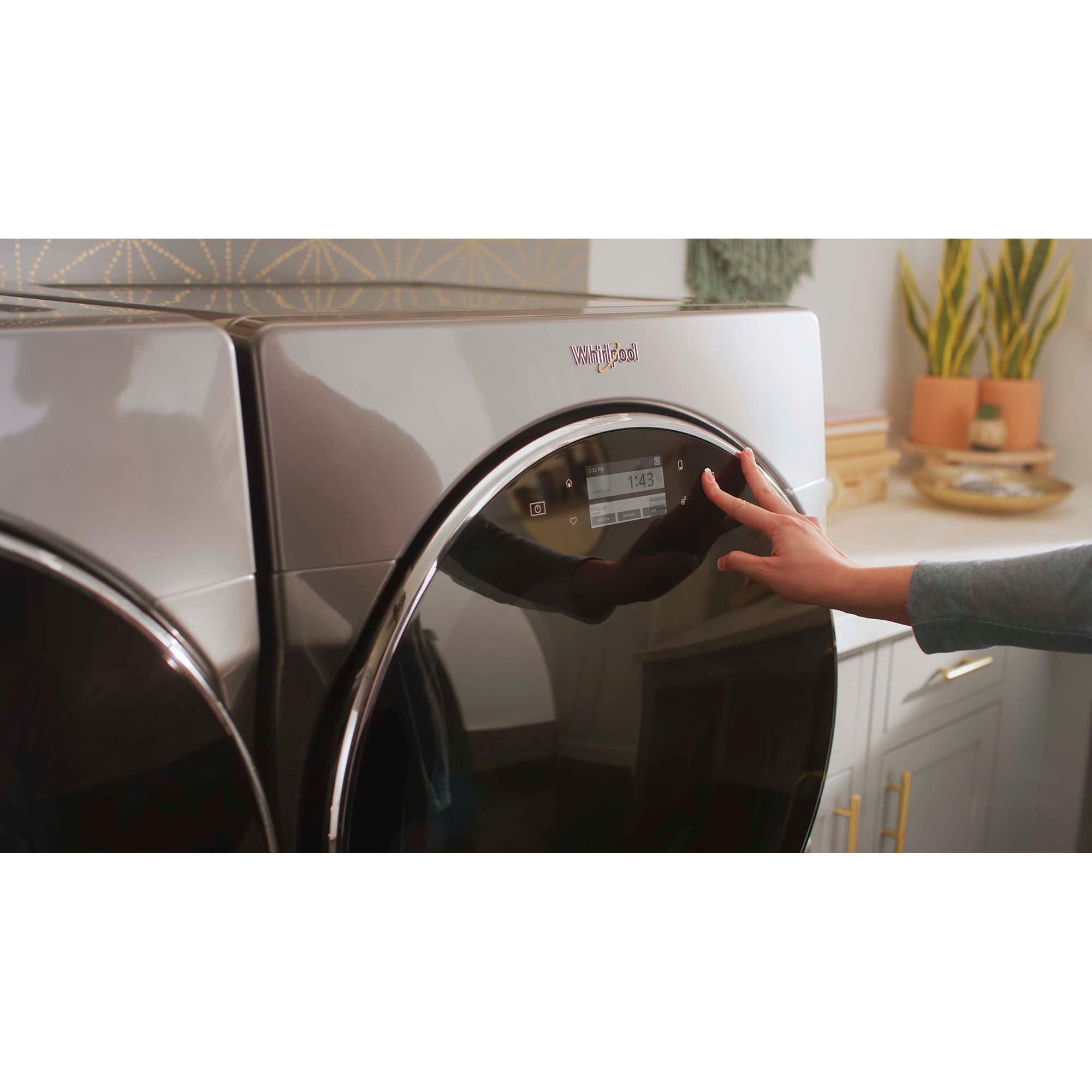 Whirlpool 27 in. 5.0 cu. ft. Stackable Front Load Washer with Sanitize Cycle, Steam Wash & Load-&-Go XL Dispenser - White, , hires