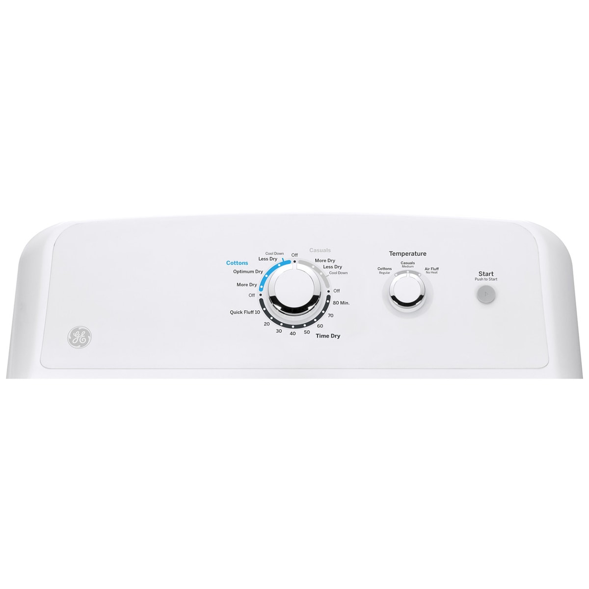 GE 27 in. 6.2 cu. ft. Electric Dryer with Aluminized Alloy Drum - White, , hires