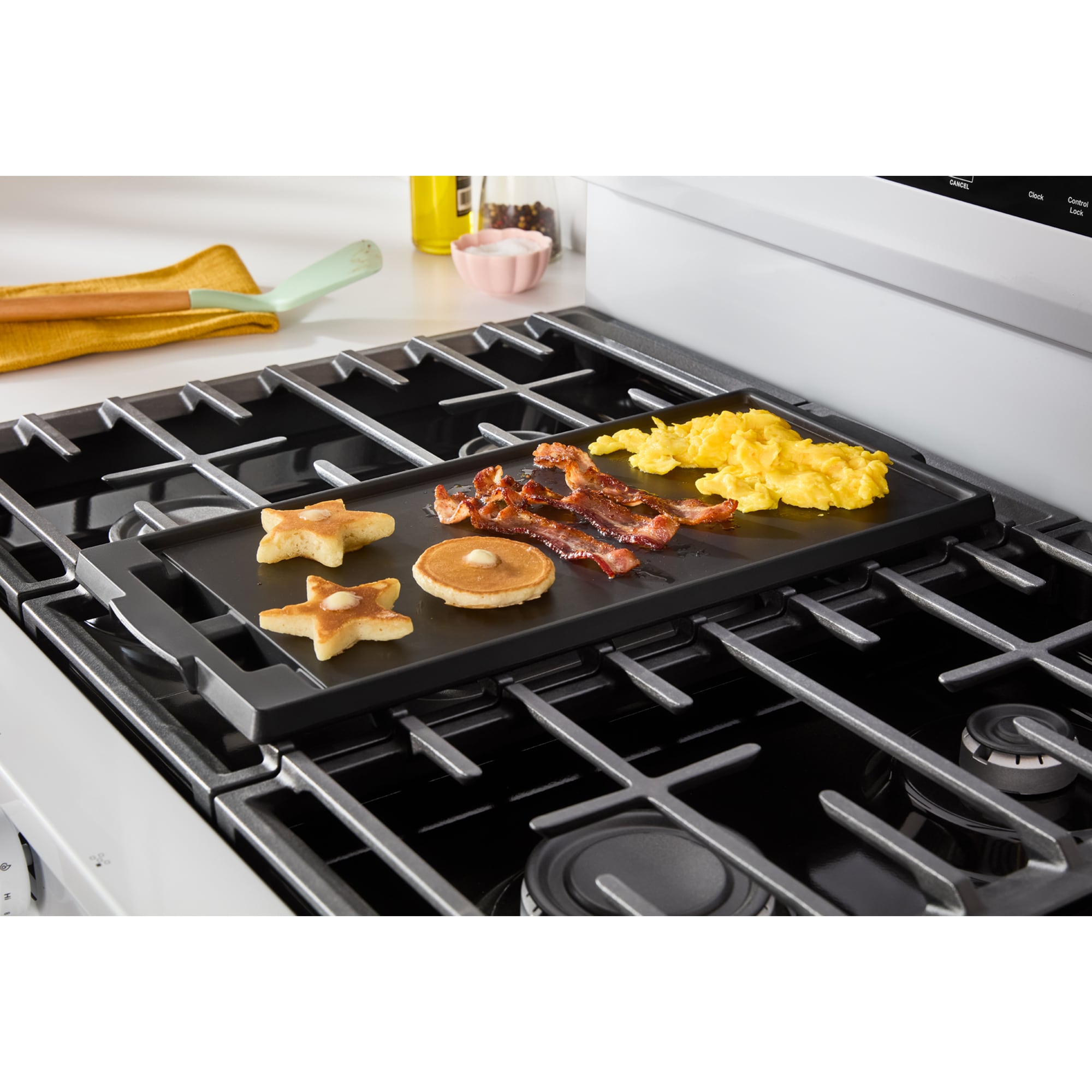 Whirlpool 30 in. 5 cu. ft. Air Fry Standard Convection Gas Range with 5 Sealed Burners - White, White, hires