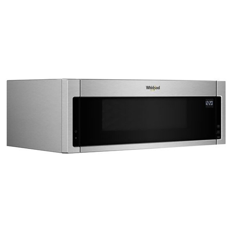 Whirlpool 30 in. 1.1 cu. ft. 1000W Low Profile Over-the-Range Microwave with 400 CFM - Stainless Steel, Stainless Steel, hires