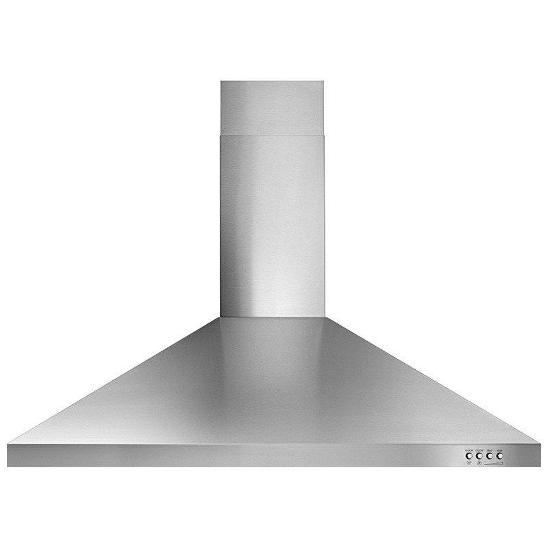 Whirlpool 36" Chimney Style Range Hood with 3 Speed Settings, 400 CFM, Convertible Venting & 2 LED Lights - Stainless Steel (WVW53UC6FS)