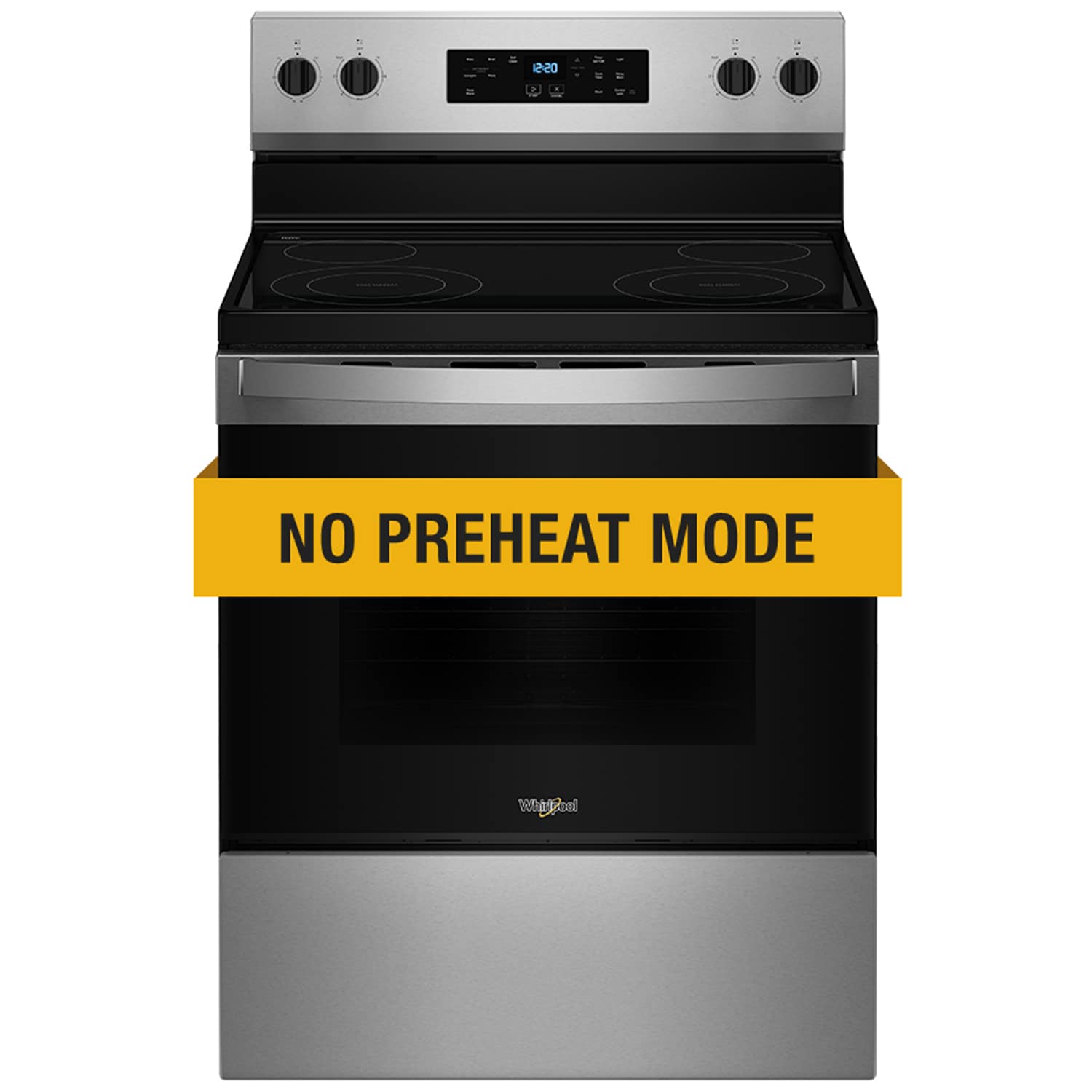 Whirlpool 30 in. 5.3 cu. ft. Electric Range with Radiant Burners - Stainless Steel, Stainless Steel, hires