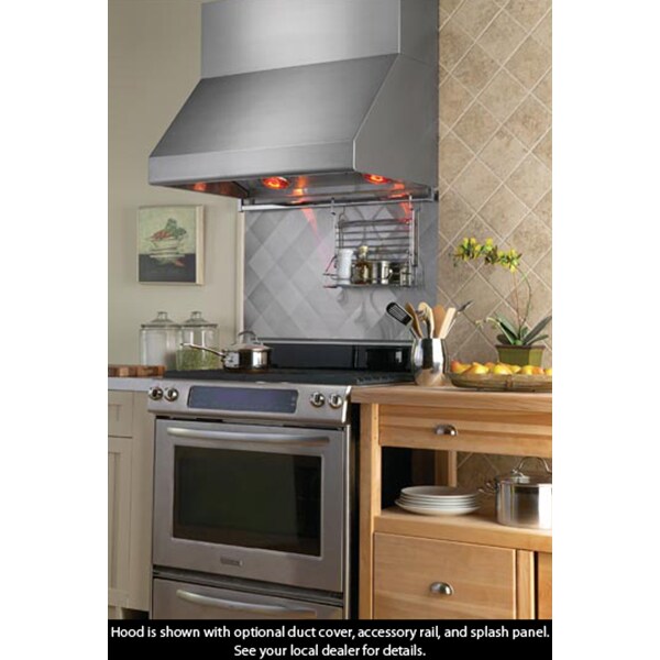 Vent-A-Hood 36 in. Ducted Canopy Pro Style Style Range Hood with 600 CFM, 3 Fan Speeds & 2 LED Lights - Stainless Steel, , hires