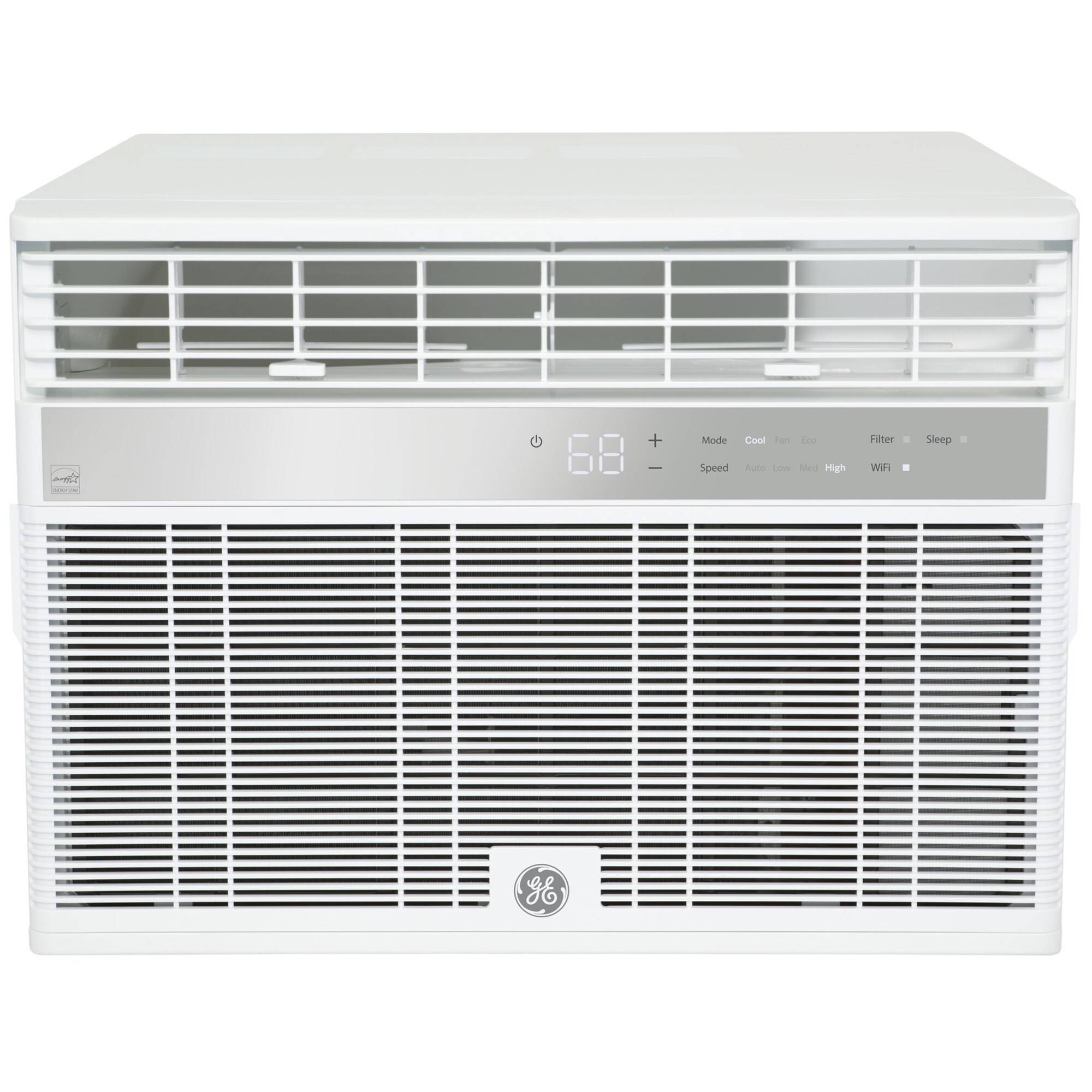 GE 12,000 BTU Smart Energy Star Window Air Conditioner with 3 Fan Speeds & Sleep Mode - White, , hires