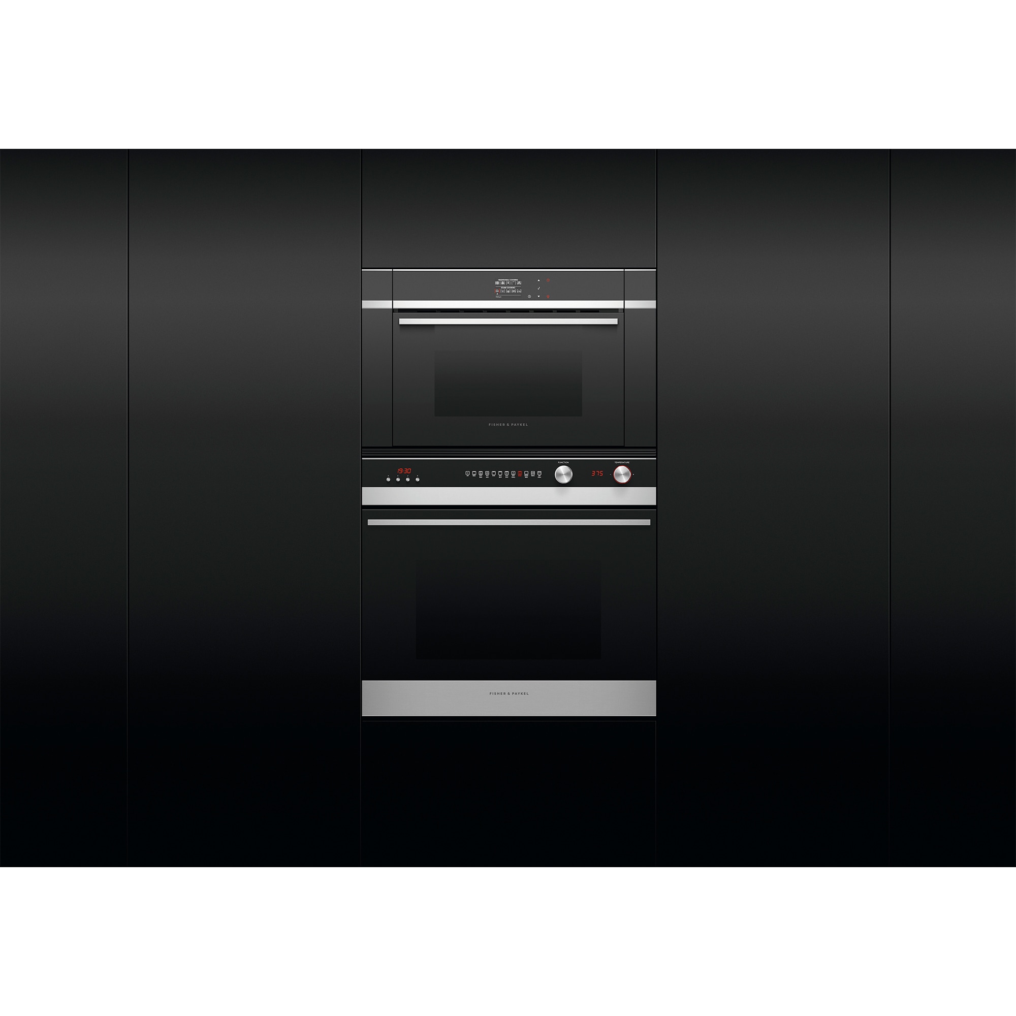 Fisher & Paykel Series 9 24 in. 1.3 cu. ft. Steam Electric Single Wall Oven with True European Convection - Stainless Steel, , hires