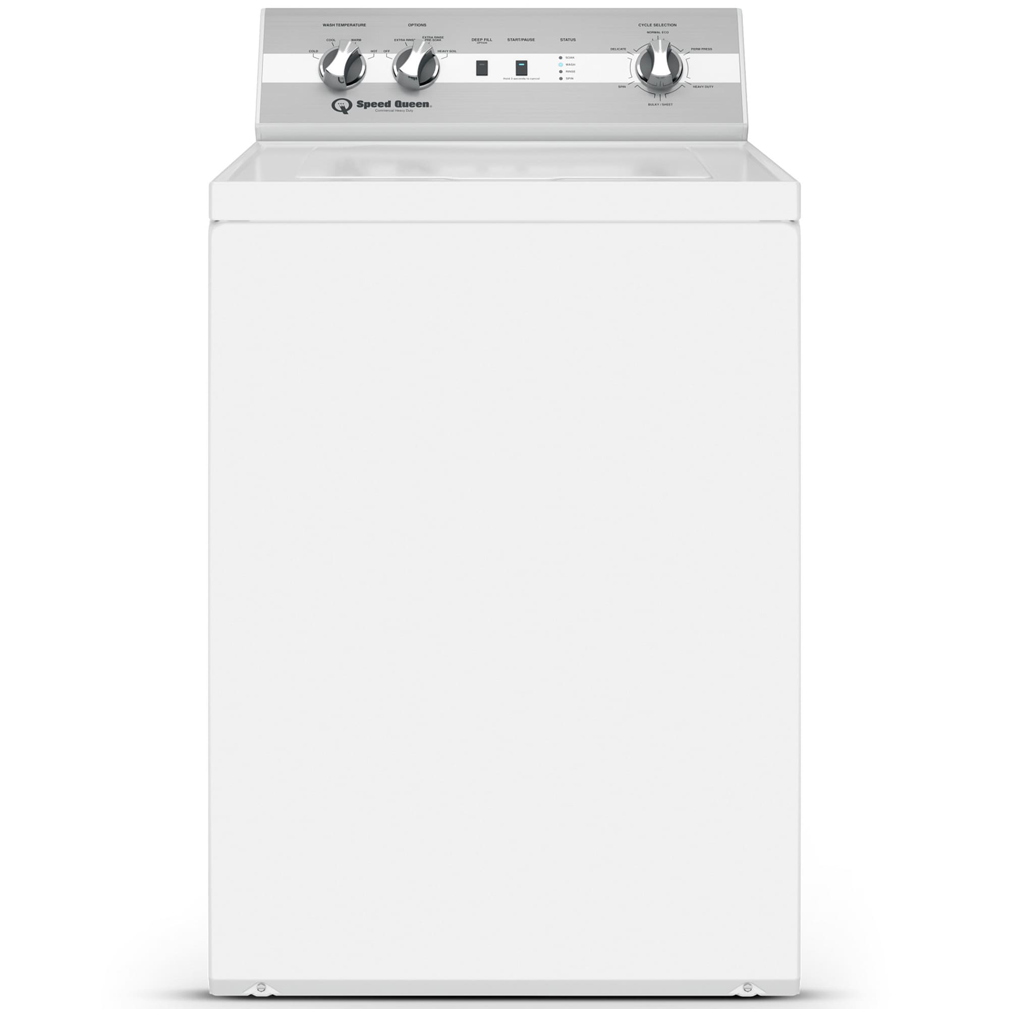 Speed Queen TC5 26 in. 3.2 cu. ft. Top Load Washer with Agitator & Classic Clean - White, White, hires