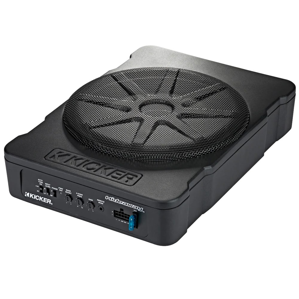 Kicker Hideaway HS10 10" Powered Subwoofer - Black, , hires