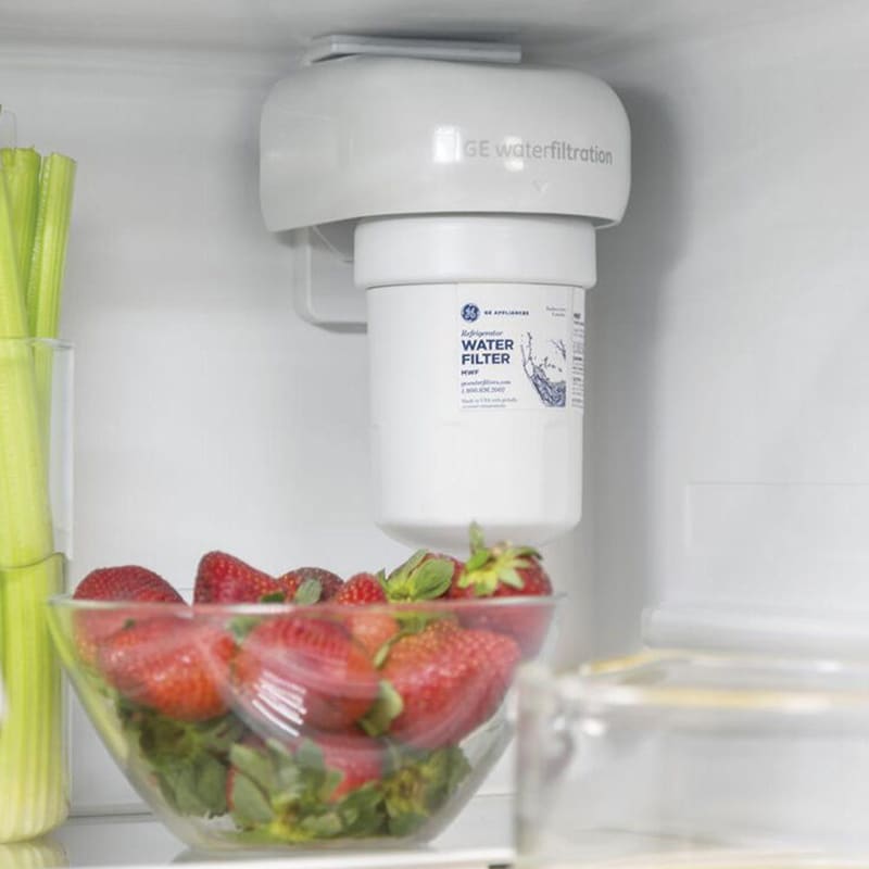 GE 33 in. 24.7 cu. ft. French Door Refrigerator with Internal Water Dispenser - Fingerprint Resistant Slate, Slate, hires