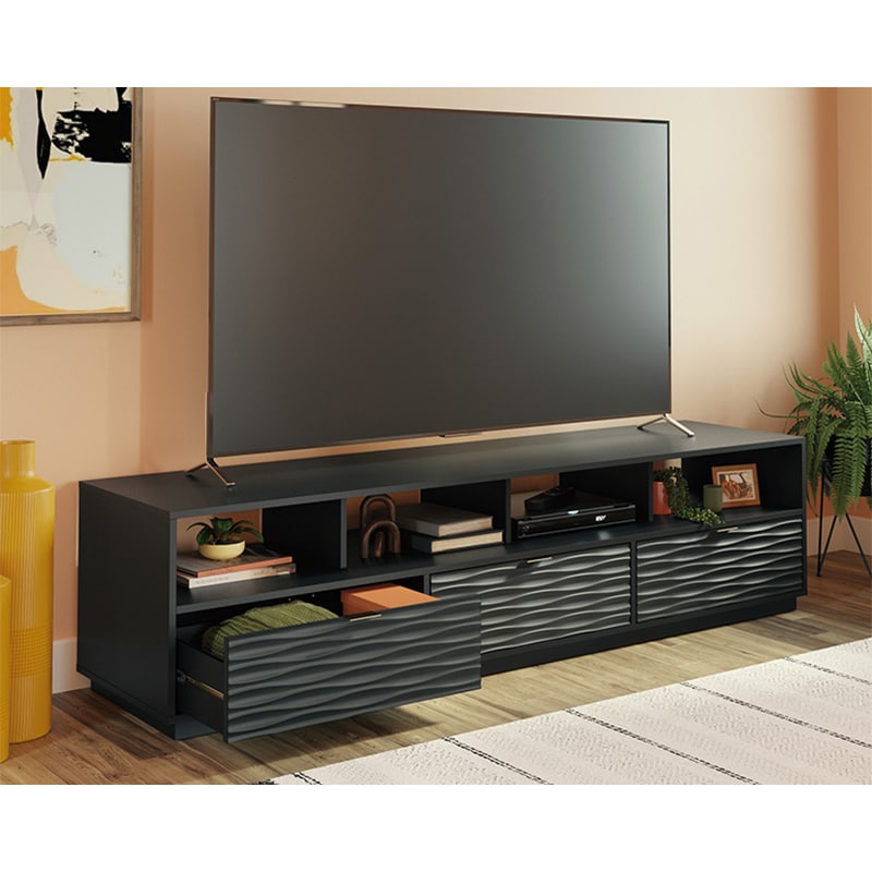Sauder Morgan Main Collection TV & Entertainment Credenza - Black, , hires