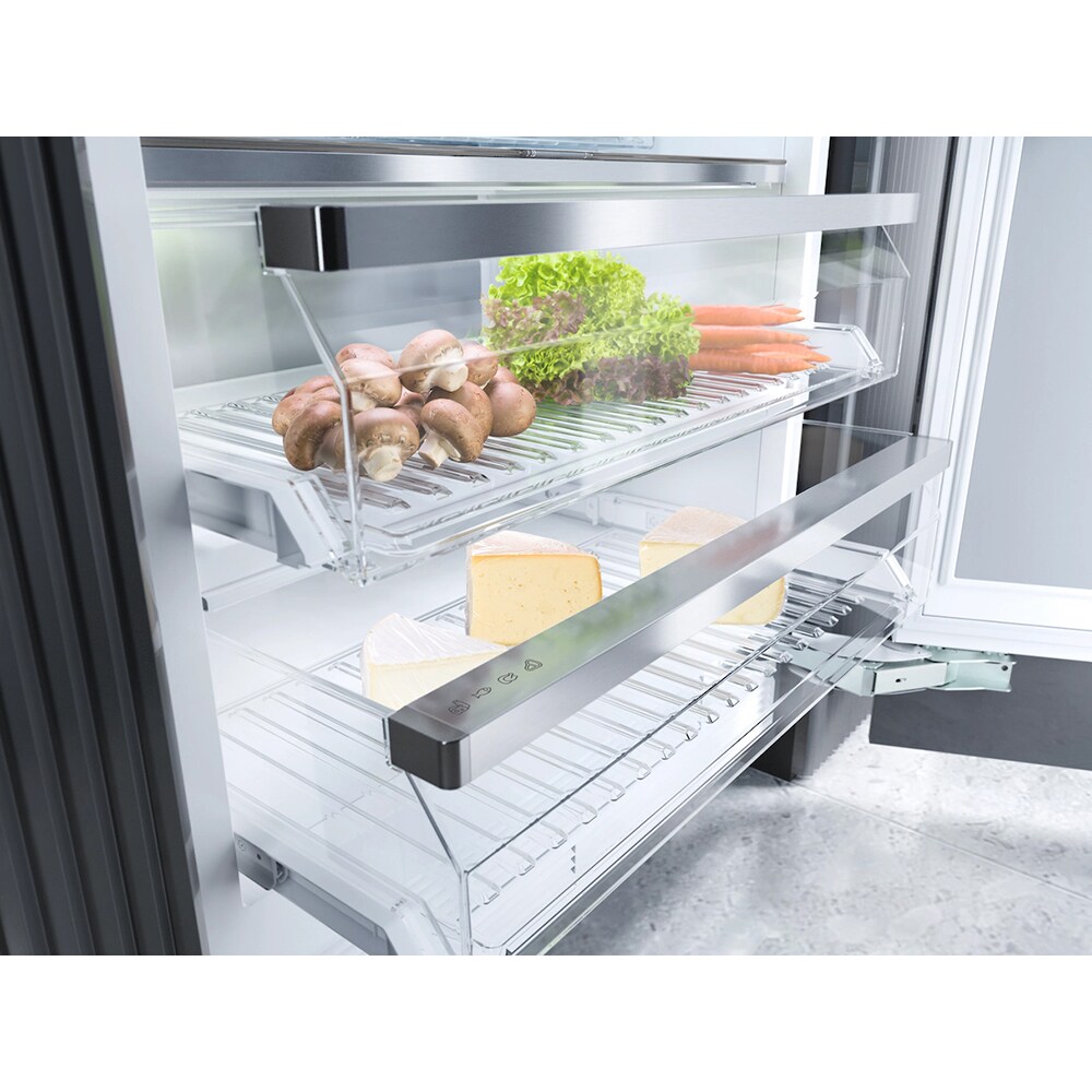 Miele 30 in. 16 cu. ft. Built-In Smart Counter Depth Bottom Freezer Refrigerator with Ice Maker - Custom Panel Ready, , hires