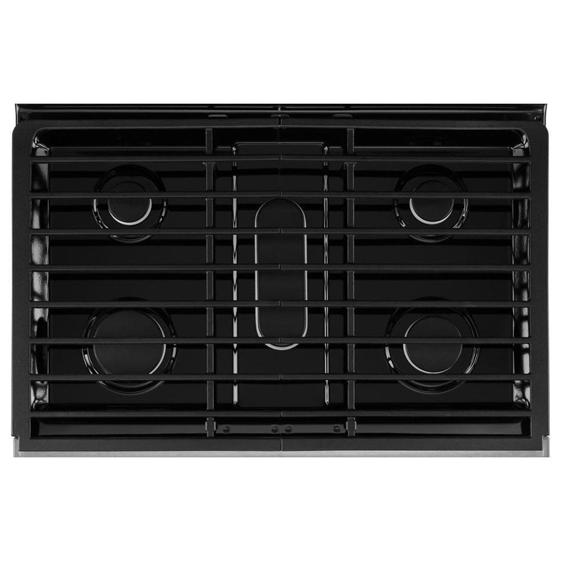 Whirlpool 30 in. 6 cu. ft. True European Convection Double Oven Gas Range with 5 Sealed Burners - Stainless Steel, Stainless Steel, hires