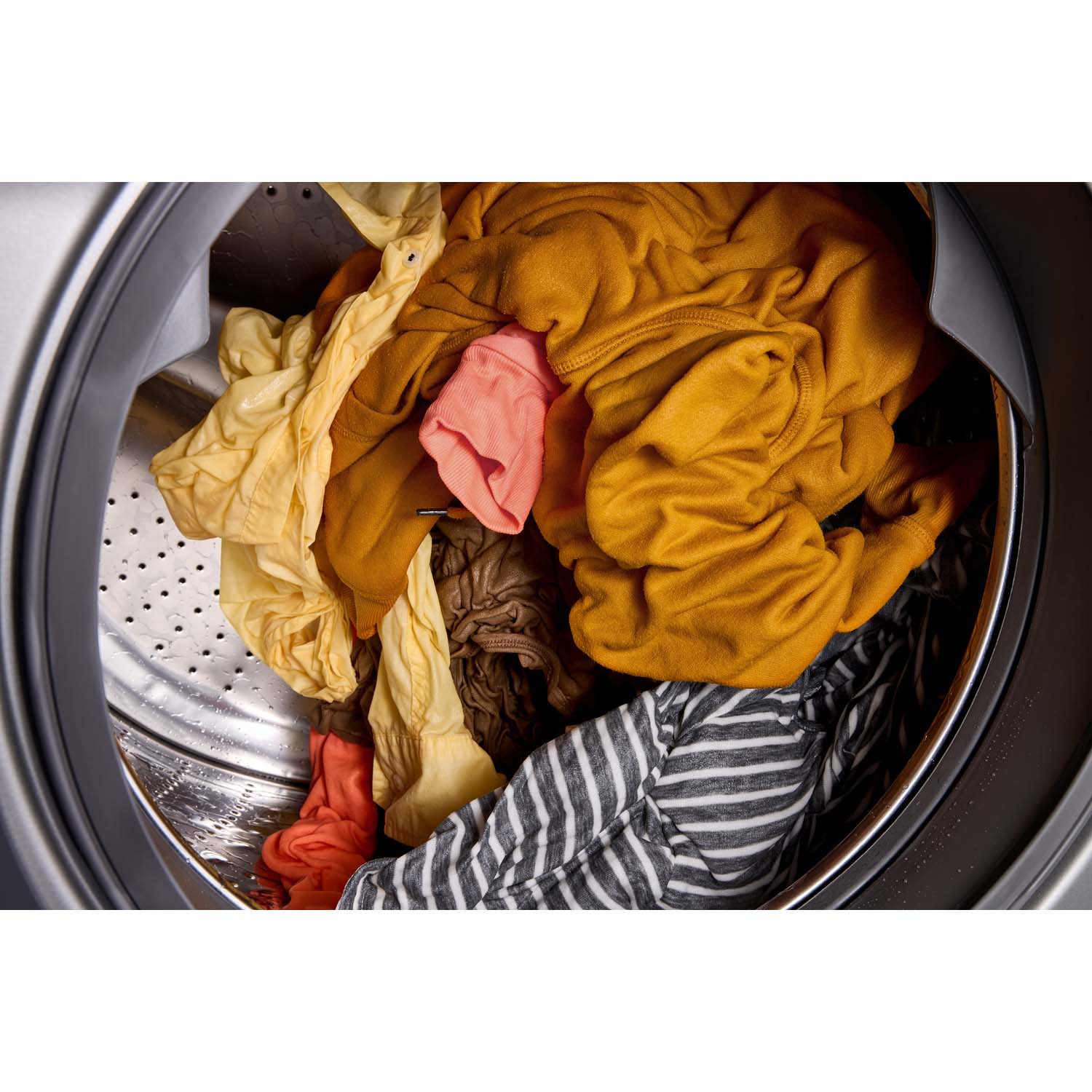 Whirlpool 27 in. 5.0 cu. ft. Smart Stackable Front Load Washer with FreshFlow Vent System, Sanitize & Steam Cycle - White, White, hires