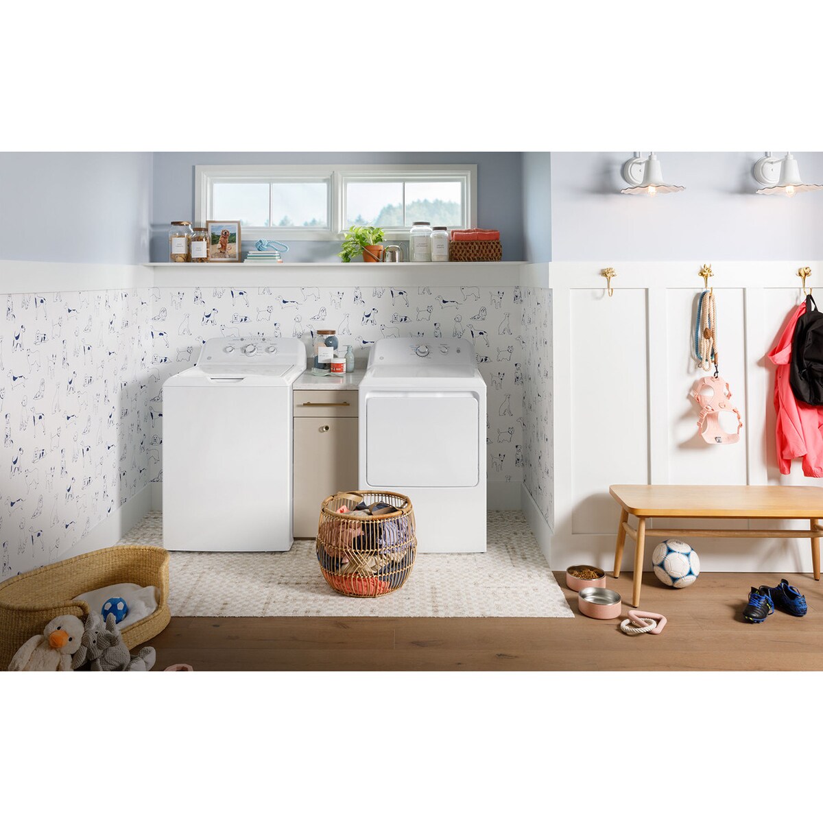 GE 27 in. 6.2 cu. ft. Gas Dryer - White, , hires