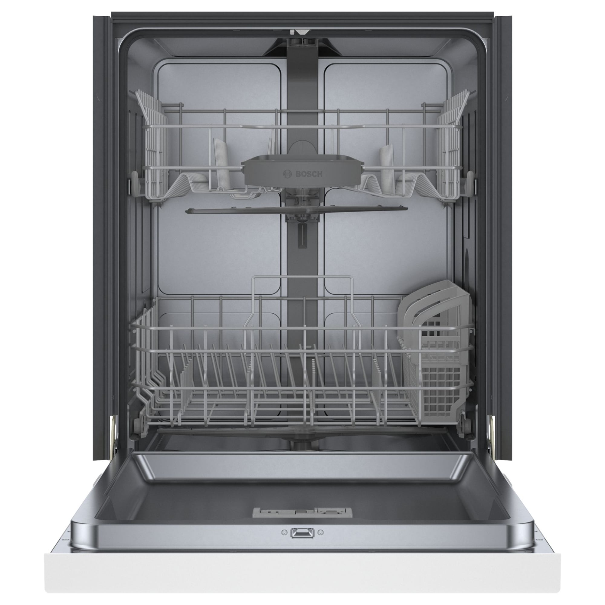 Bosch 100 Series 24 in. Front Control Smart Dishwasher with 48 dBa Sound Level & PureDry - White, , hires