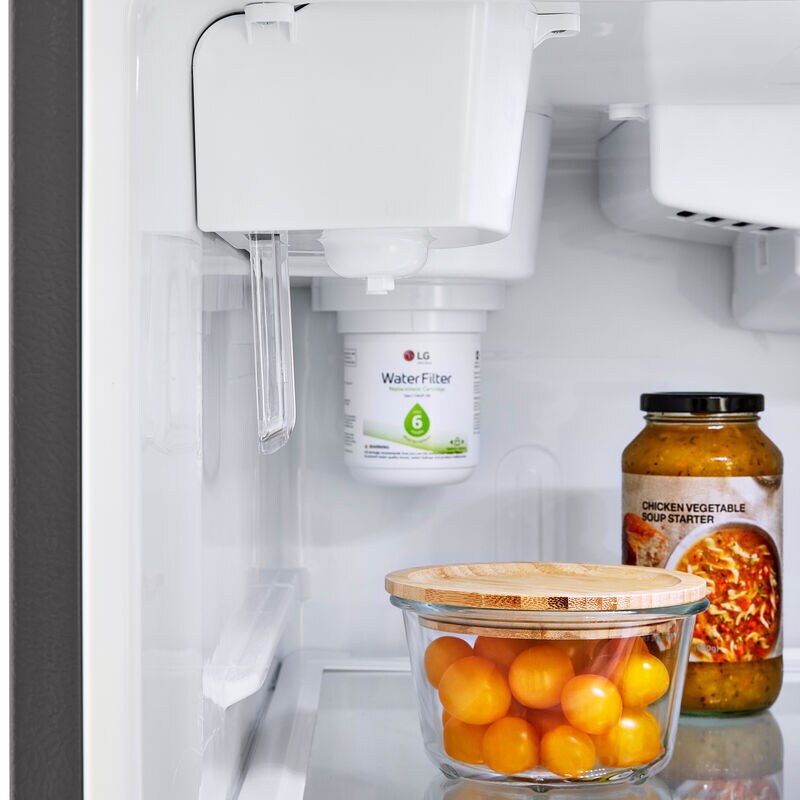 LG 33 in. 23.8 cu. ft. Top Freezer Refrigerator with Internal Water Dispenser - Stainless Steel, , hires