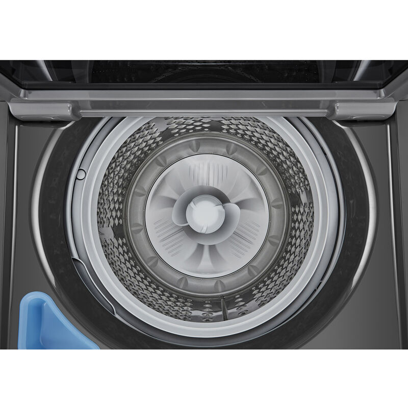 LG 27 in. 4.1 cu. ft. Top Load Washer with 4-Way Agitator, Slam Proof Glass Lid & True Balance Anti-Vibration System - Monochrome Gray, Monochrome Gray, hires