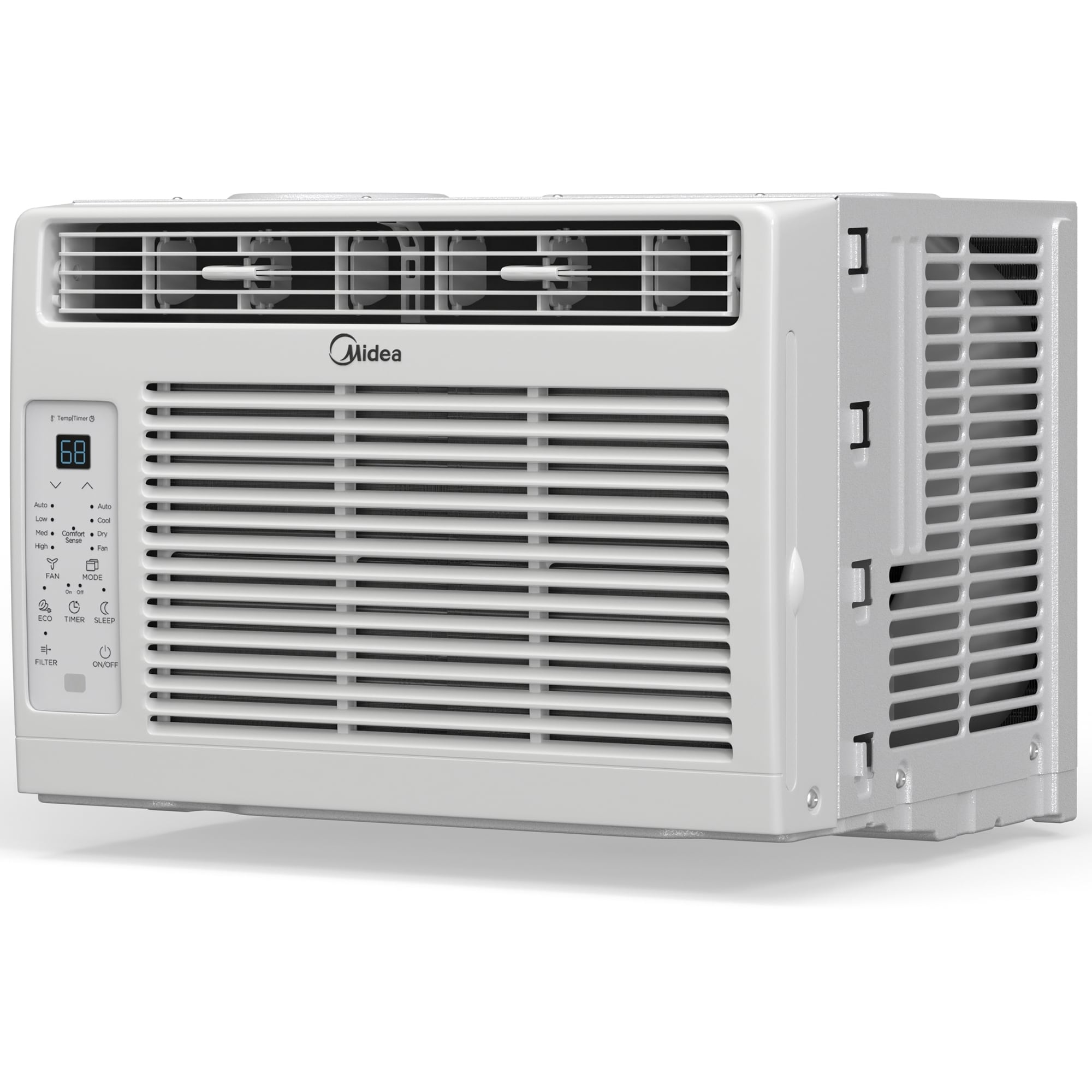 Midea 6,000 BTU 115V Window Air Conditioner with 3 Fan Speeds, Sleep Mode & Remote Control - White, , hires